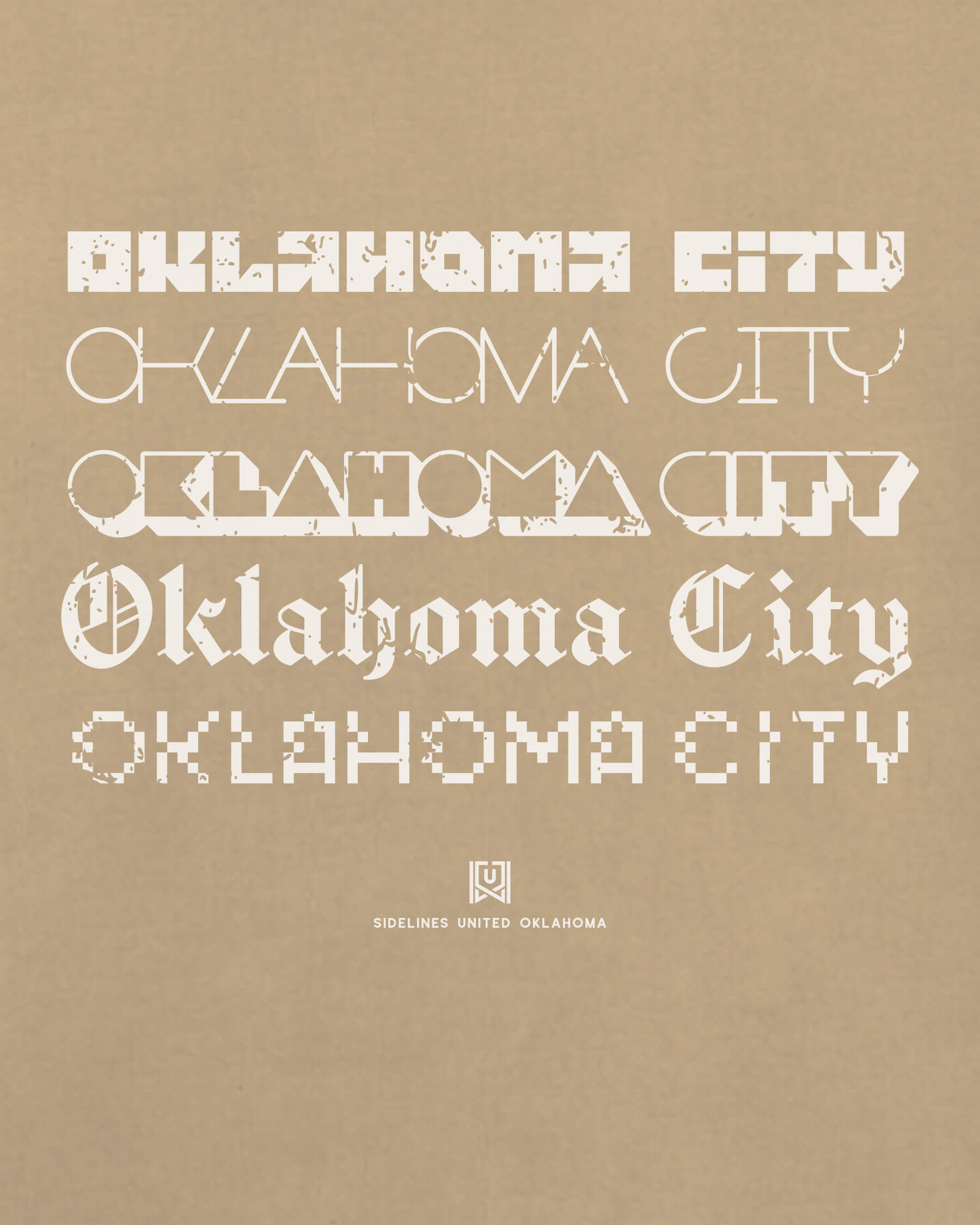 OKC Not Your Type Khaki Tee