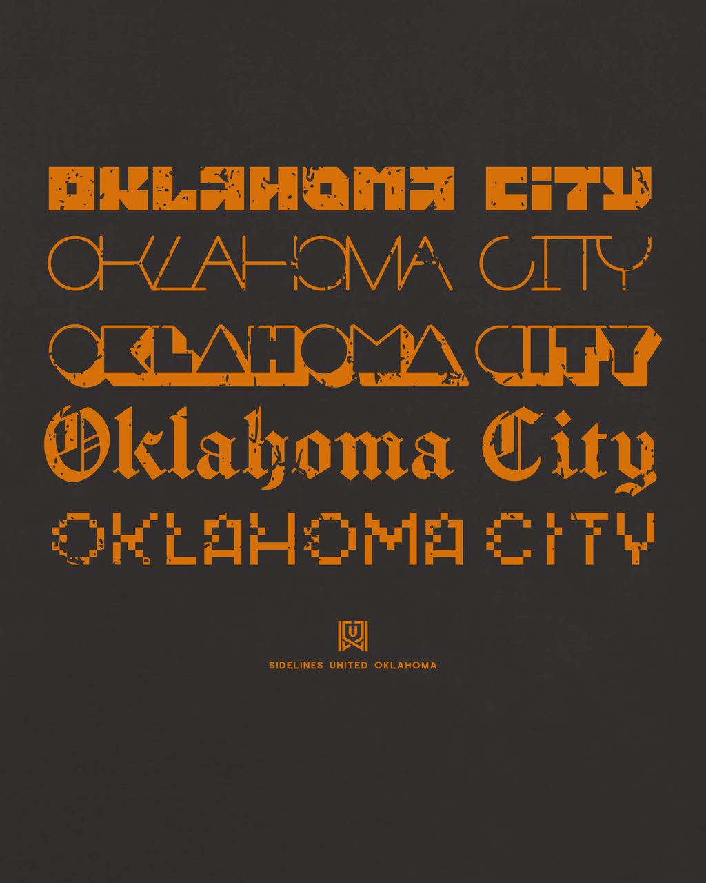OKC Not Your Type Black Tee