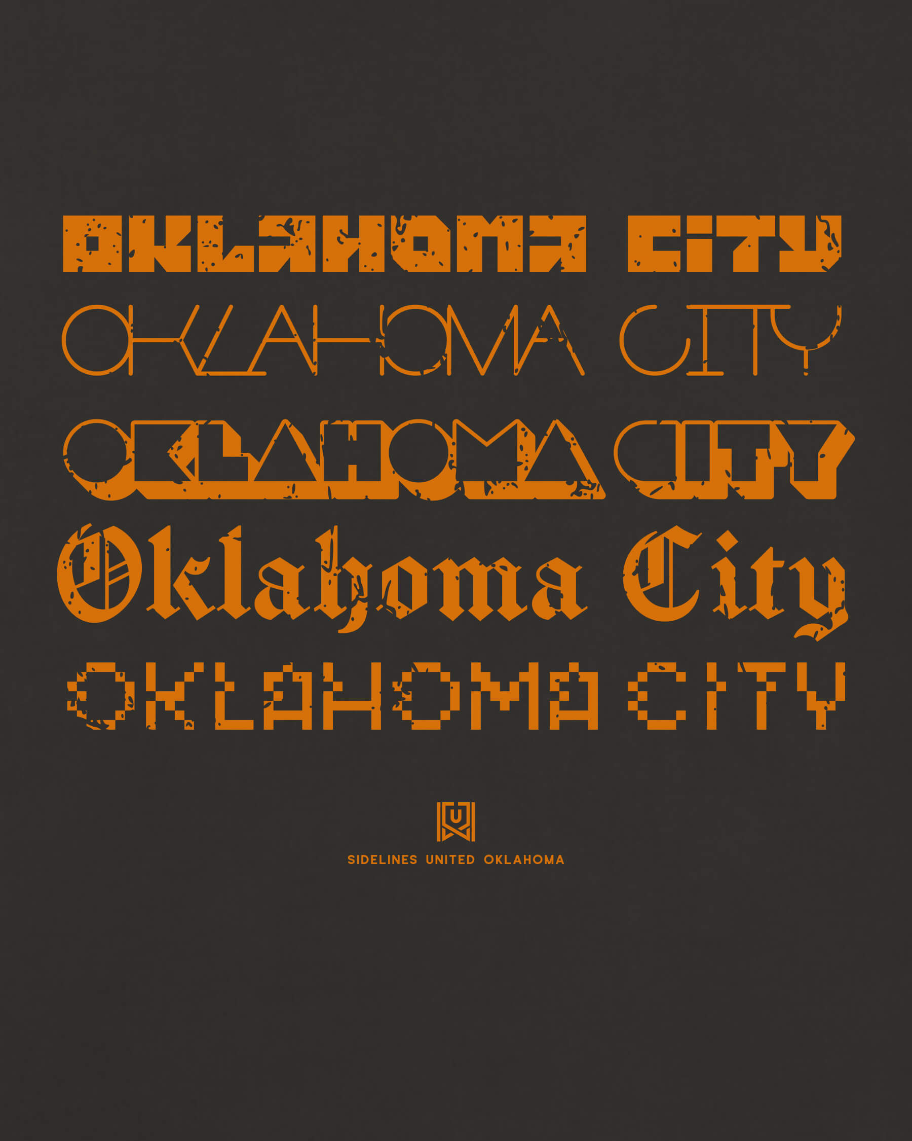 OKC Not Your Type Black Tee