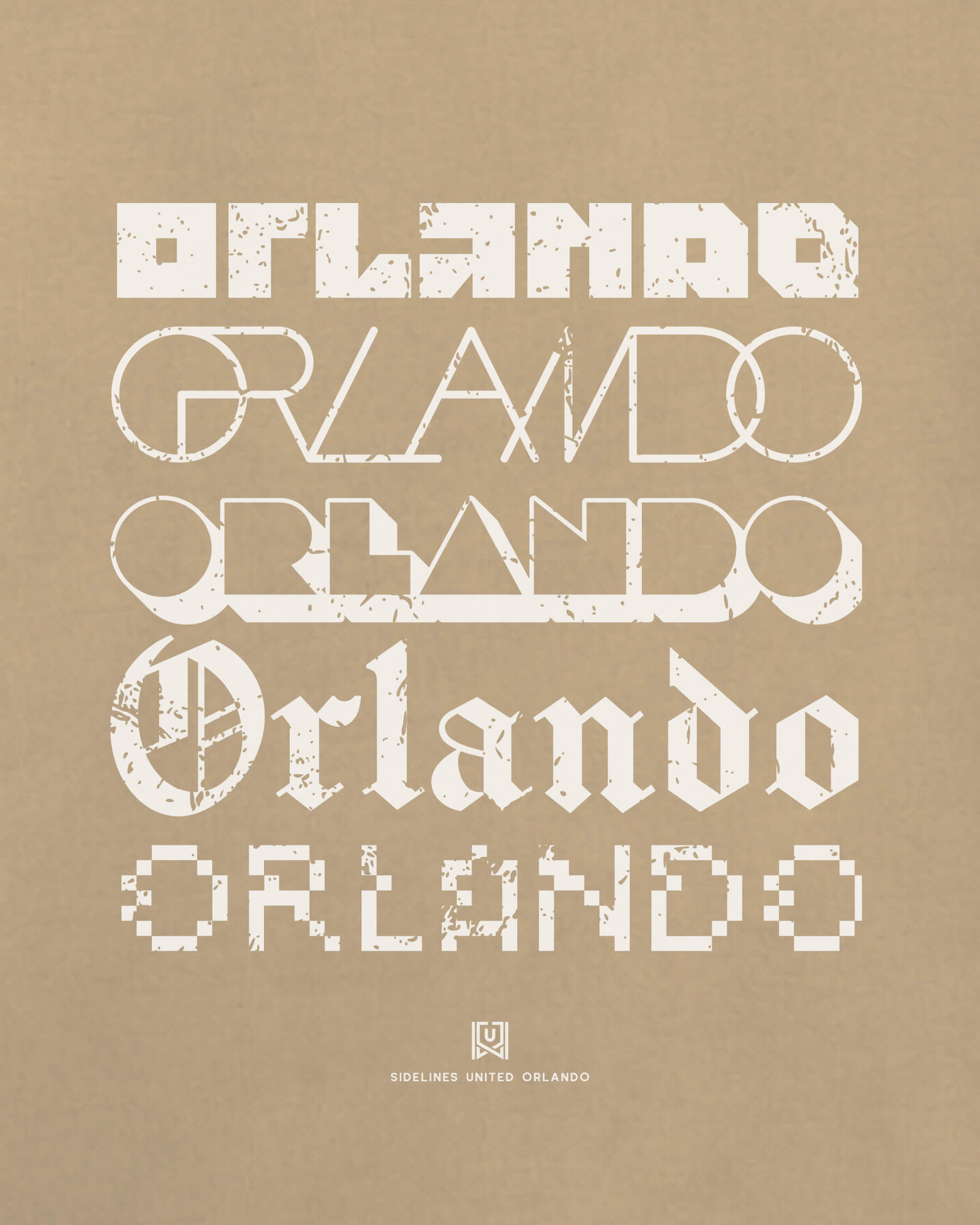 Orlando Not Your Type Tee - Khaki - Zoom