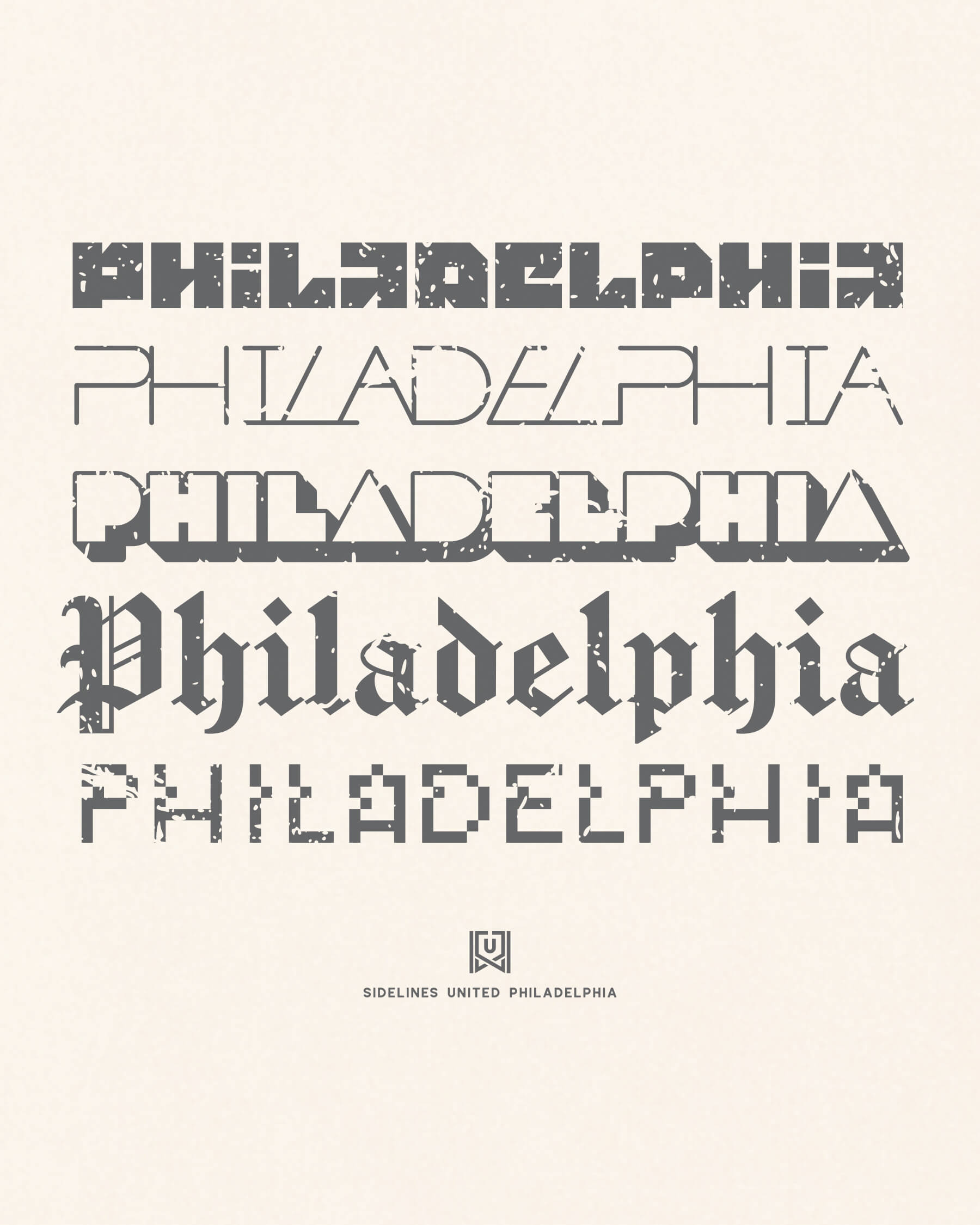 Philly Not Your Type Tee - Vintage White - Zoom