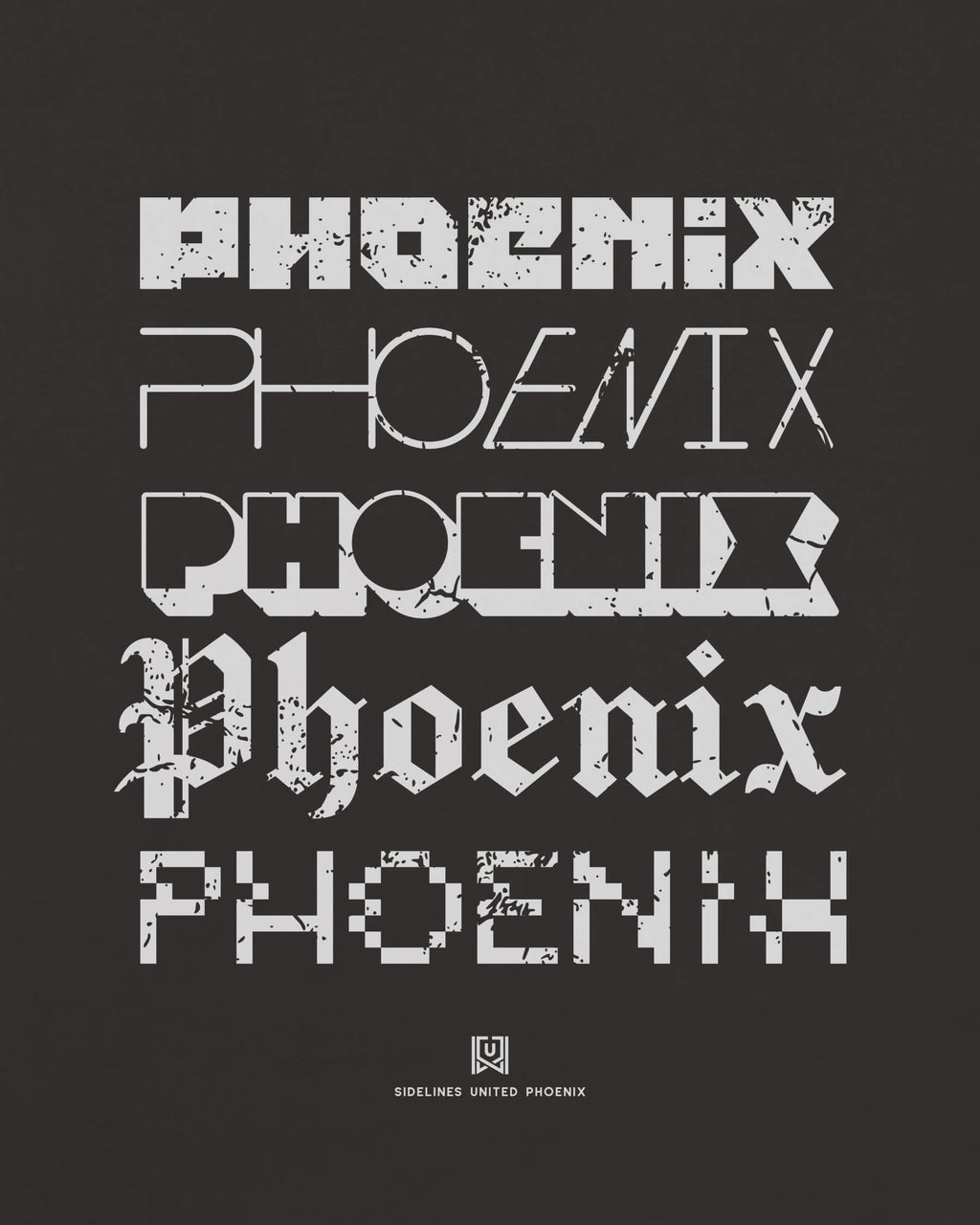 PHX Not Your Type Black Tee
