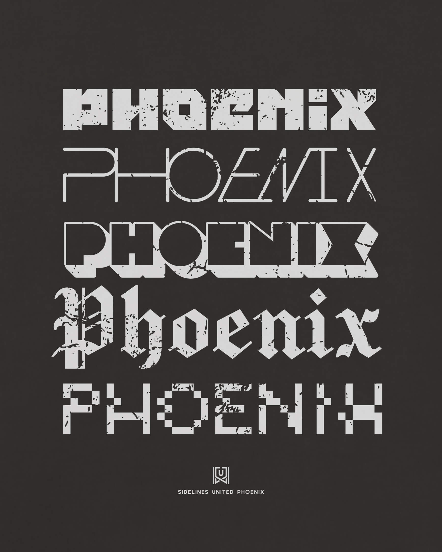 PHX Not Your Type Black Tee
