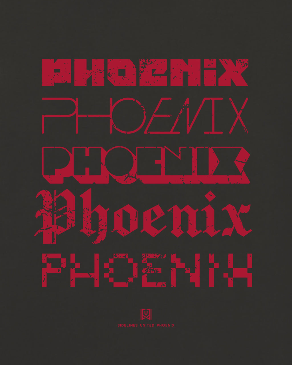 PHX Not Your Type Black Tee
