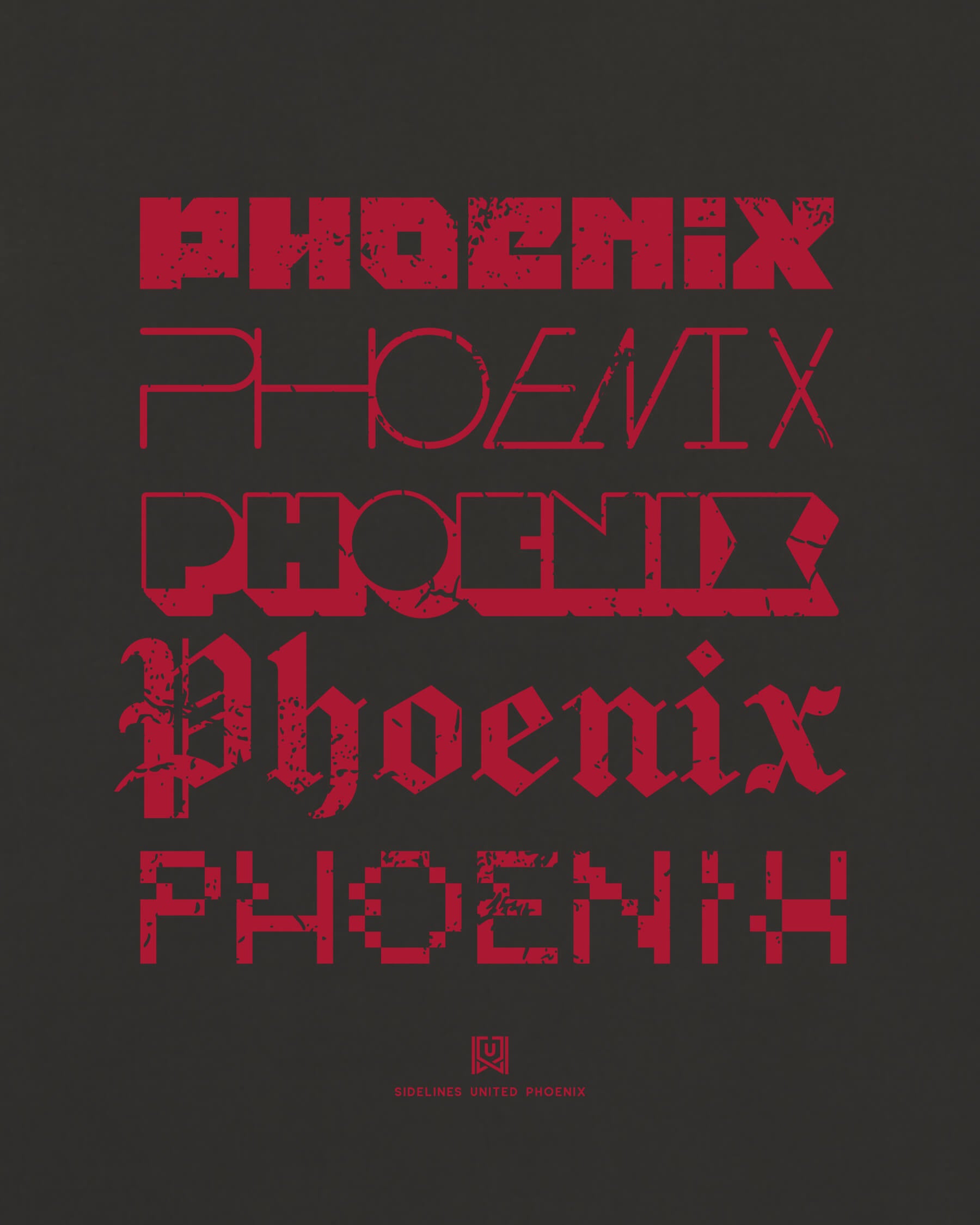 PHX Not Your Type Black Tee