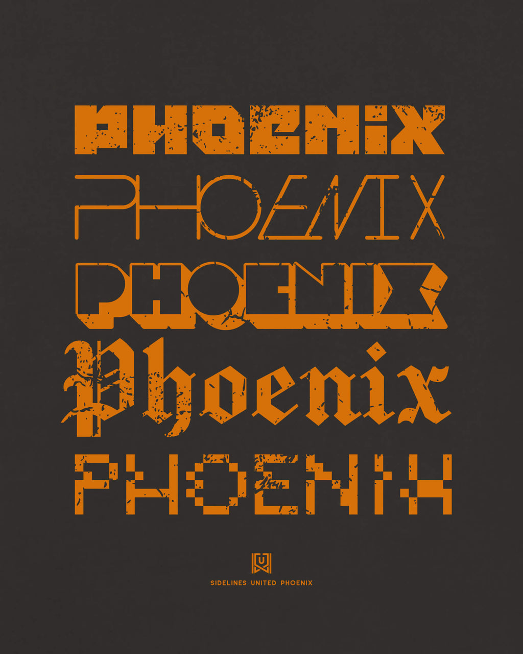 PHX Not Your Type Black Tee