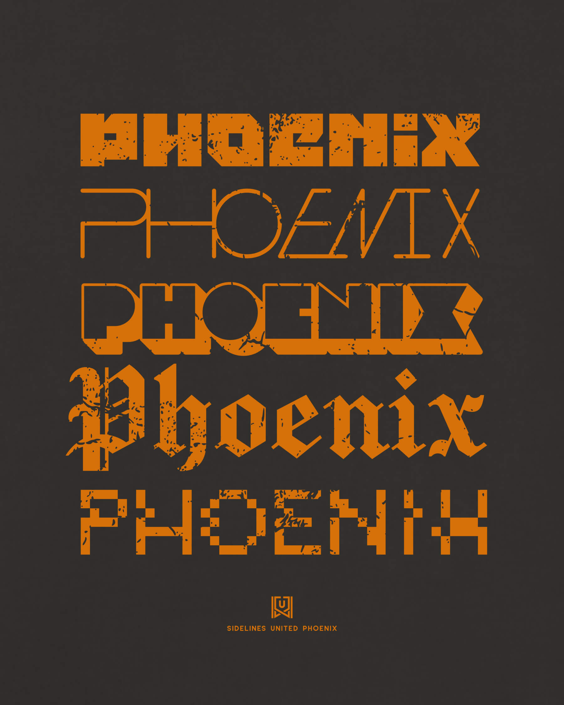 PHX Not Your Type Black Tee