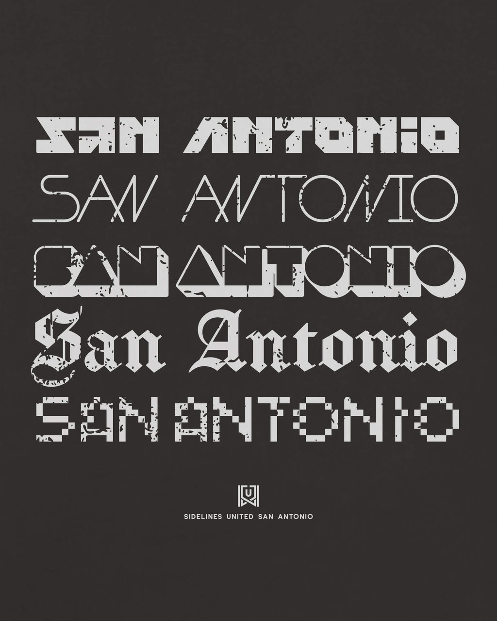 SATX Not Your Type Black Tee