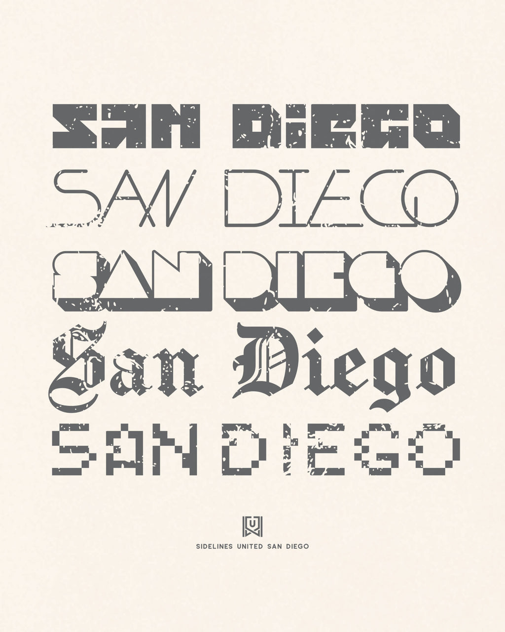 SD Not Your Type Vintage White Tee