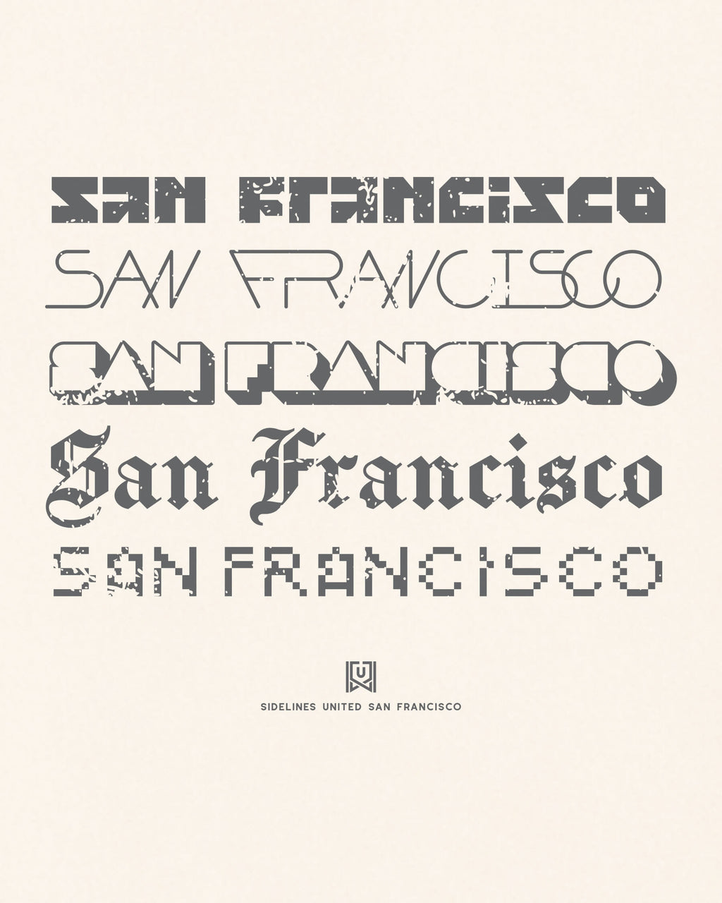 SF Not Your Type Vintage White Tee