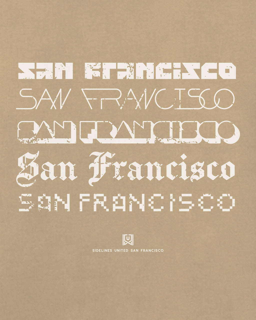 SF Not Your Type Khaki Tee