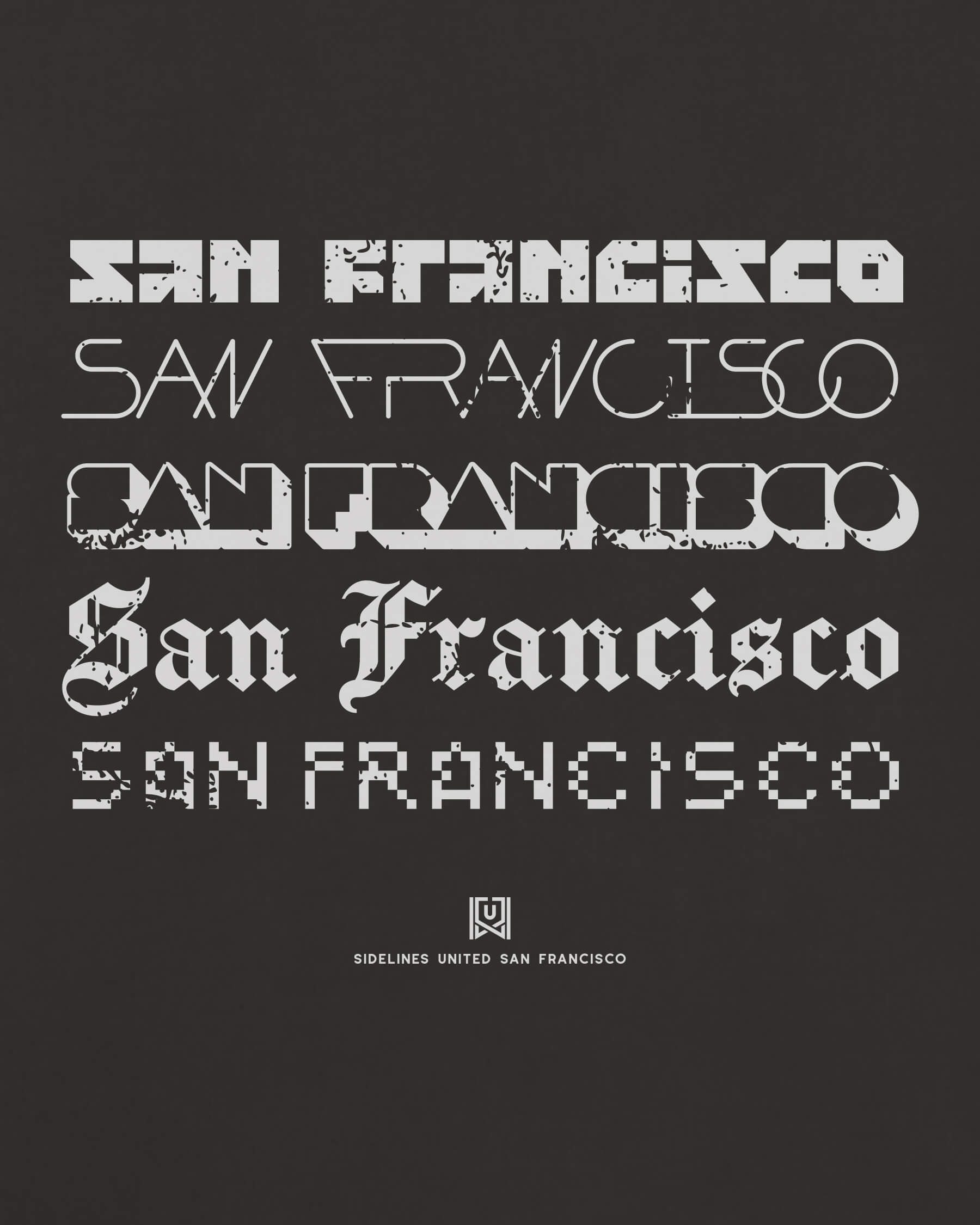 SF Not Your Type Tee - Washed Black / White - Zoom