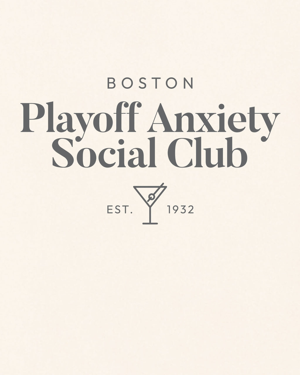 BOS Playoff Anxiety Classy Tee - Vintage White - Zoom