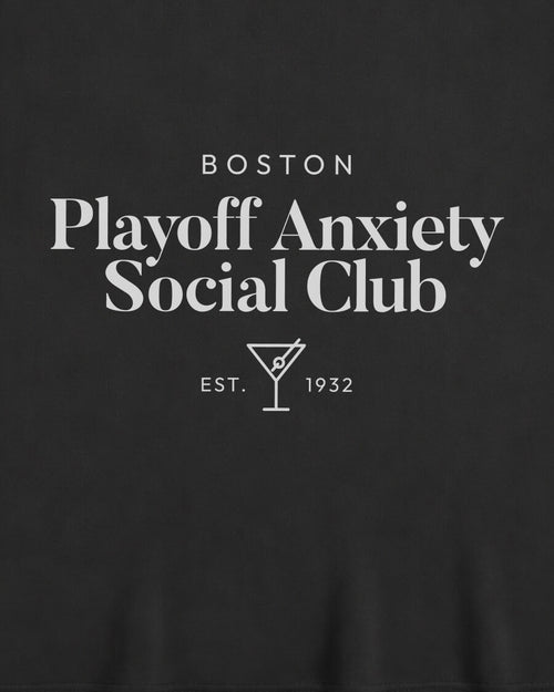 BOS Playoff Anxiety Classy Tee - Washed Black / White - Zoom