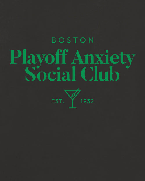 BOS Playoff Anxiety Classy Black Tee
