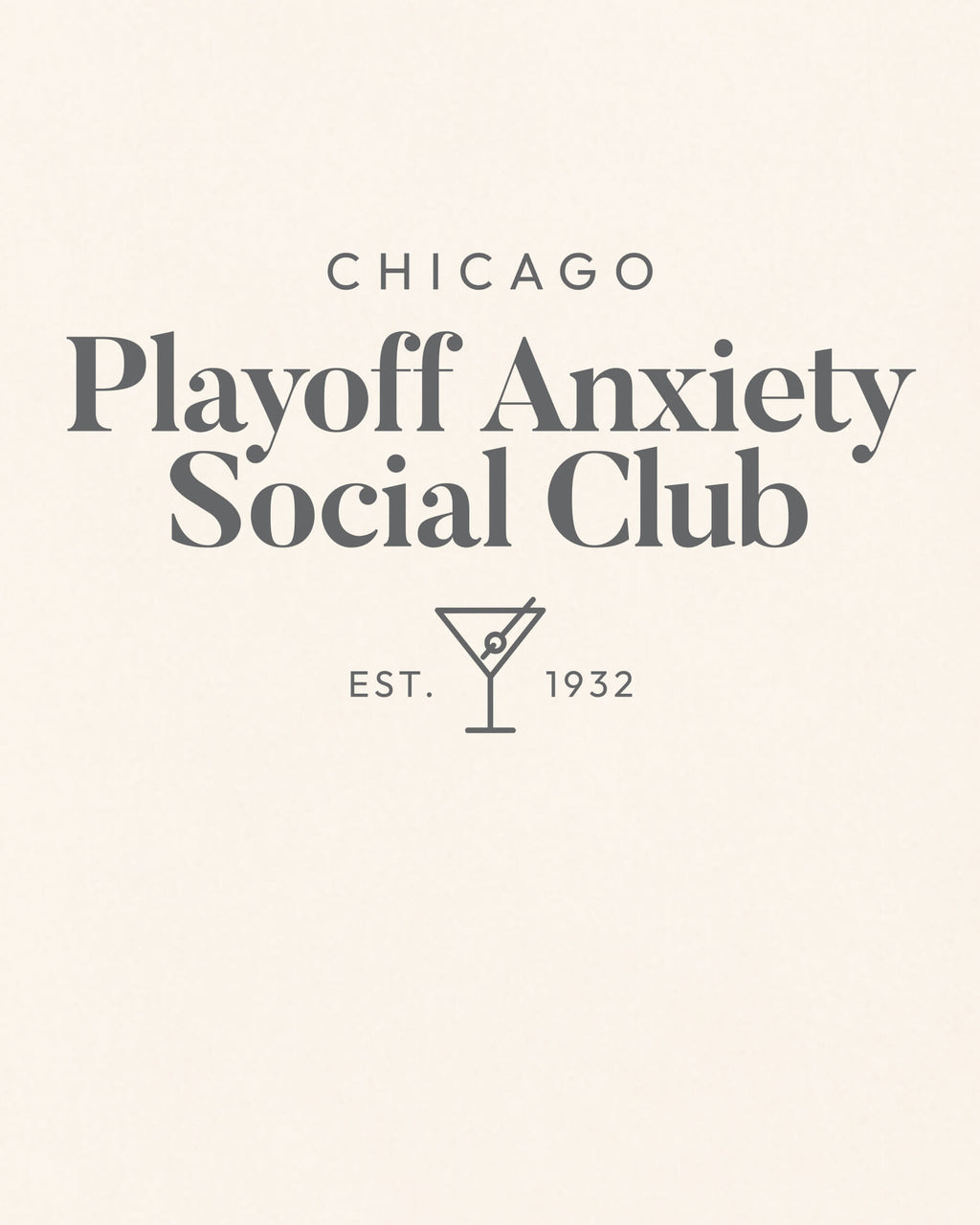 CHI Playoff Anxiety Classy Tee - Vintage White - Zoom