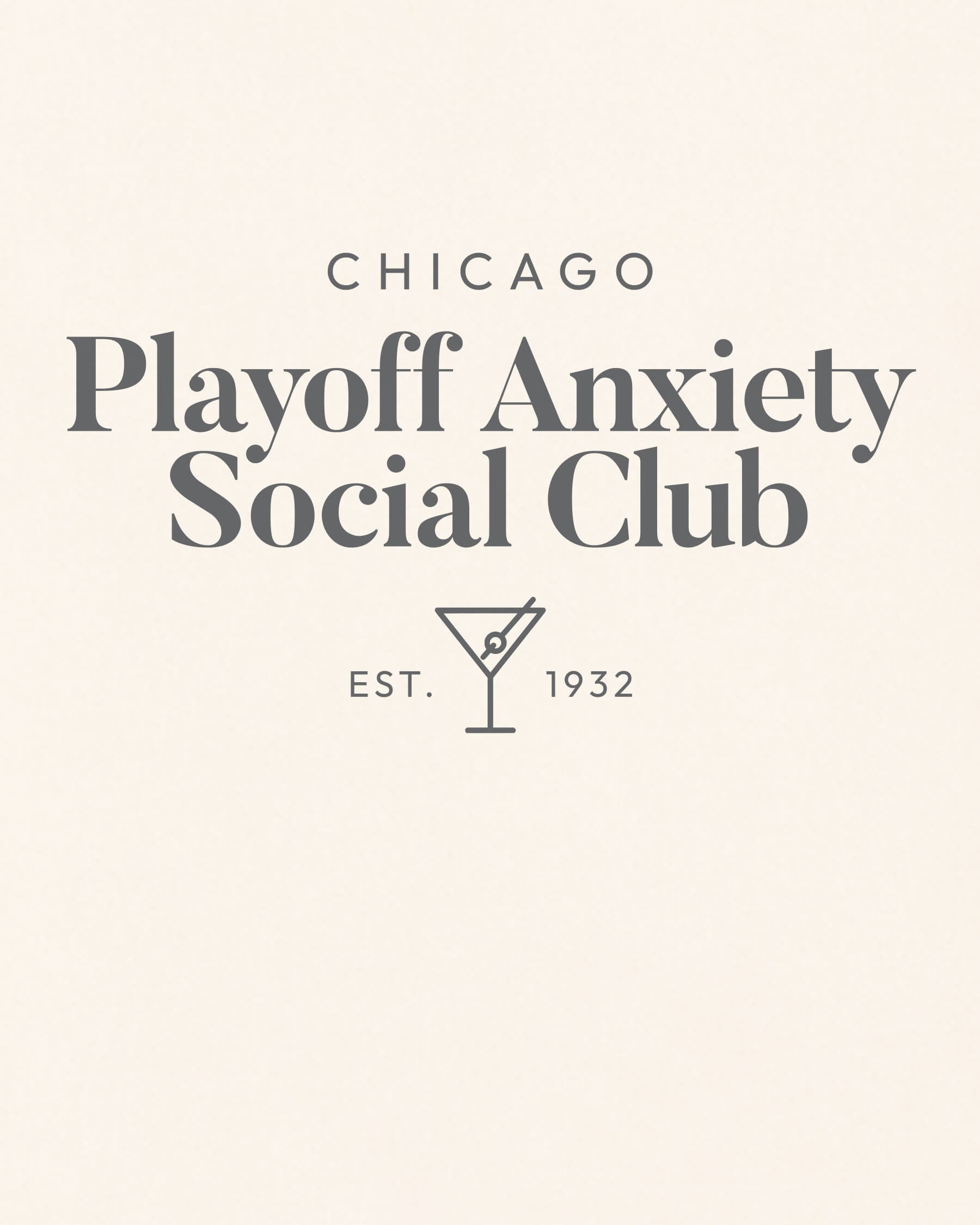 CHI Playoff Anxiety Classy Tee - Vintage White - Zoom