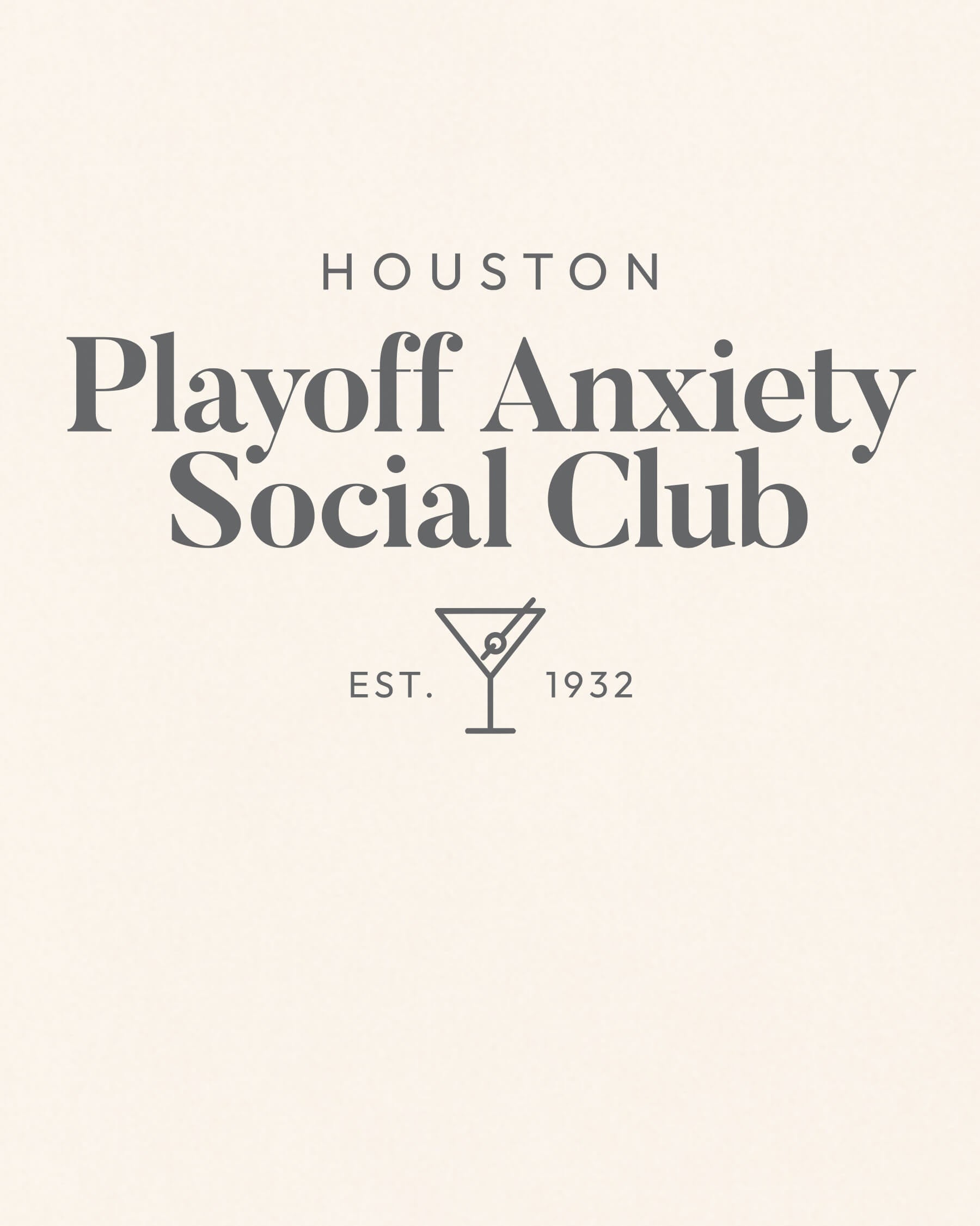 HOU Playoff Anxiety Classy Tee - Vintage White - Zoom