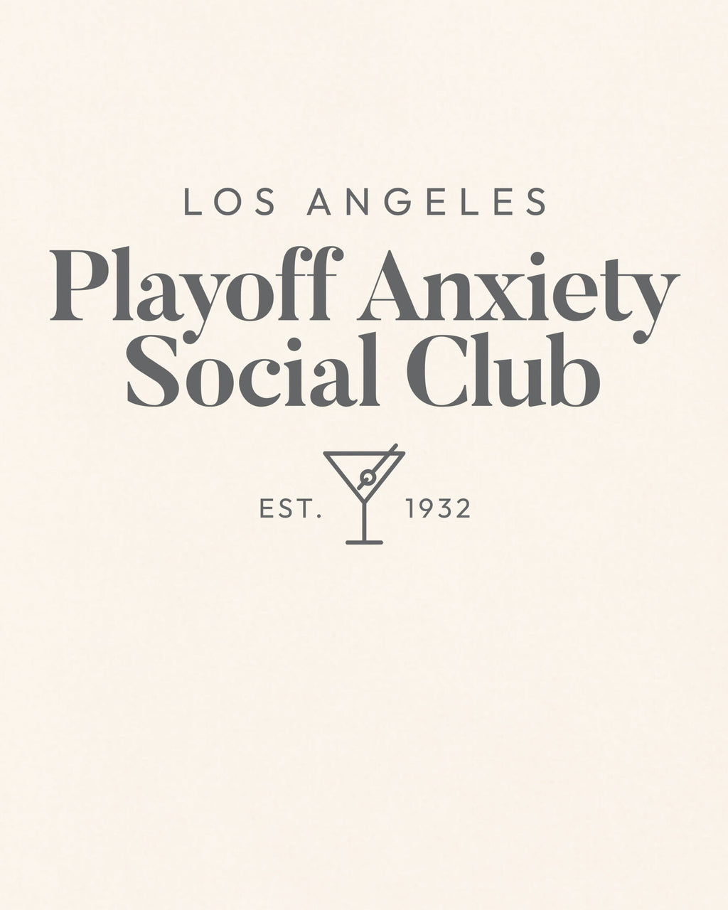 LA Playoff Anxiety Classy Tee - Vintage White - Zoom