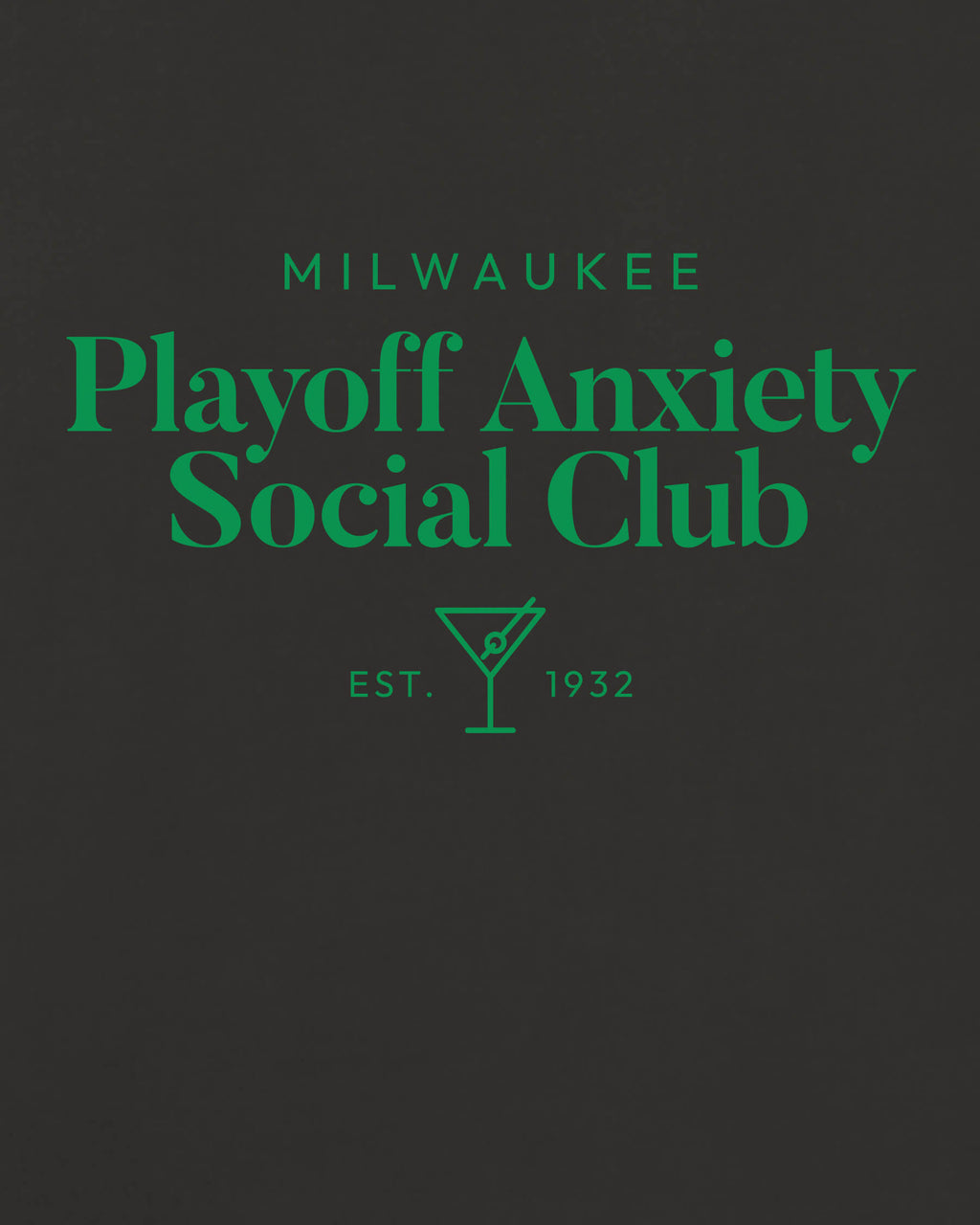 MKE Playoff Anxiety Classy Black Tee
