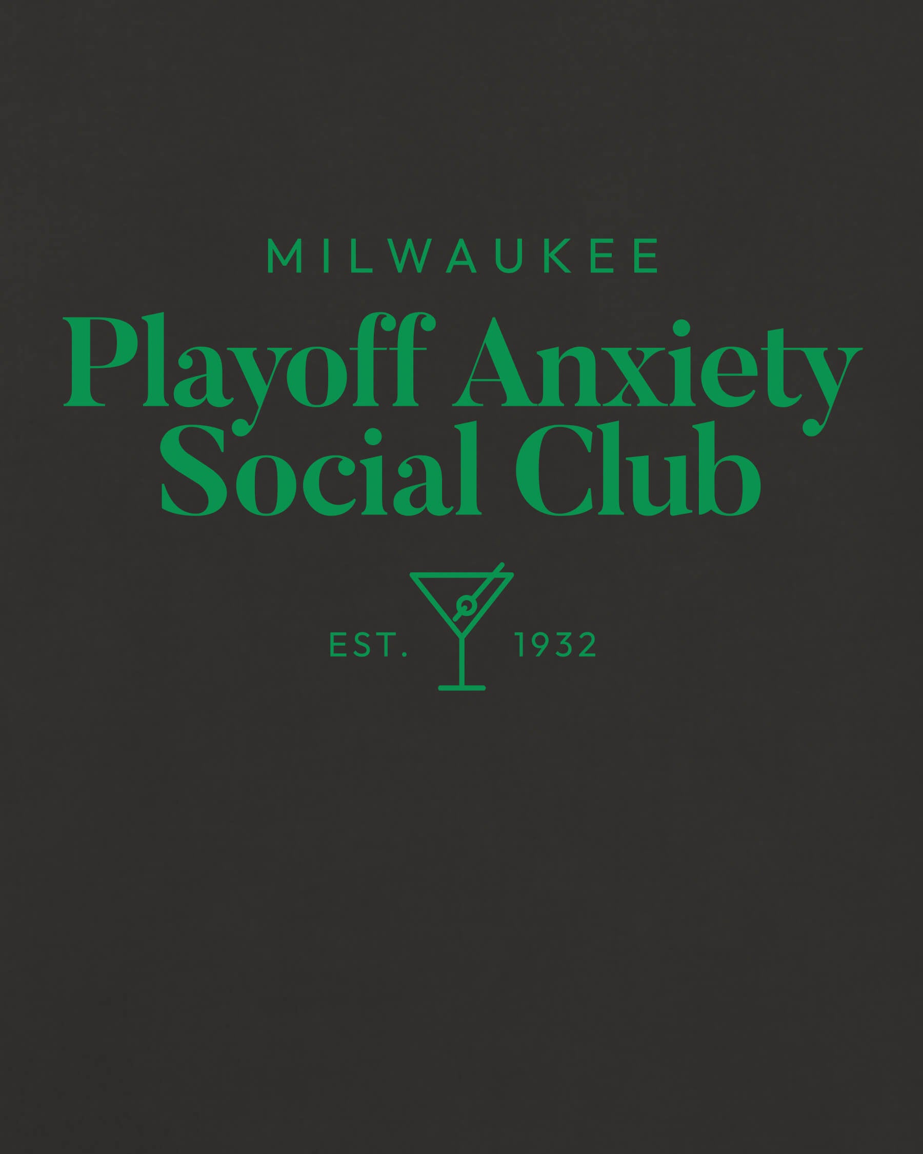 MKE Playoff Anxiety Classy Black Tee