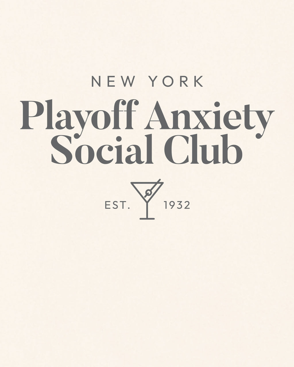 NY Playoff Anxiety Classy Tee - Vintage White - Zoom