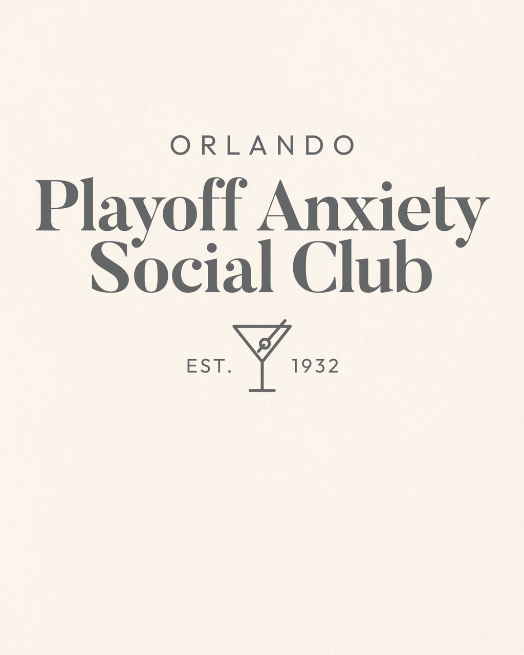 ORL Playoff Anxiety Classy Vintage White Tee