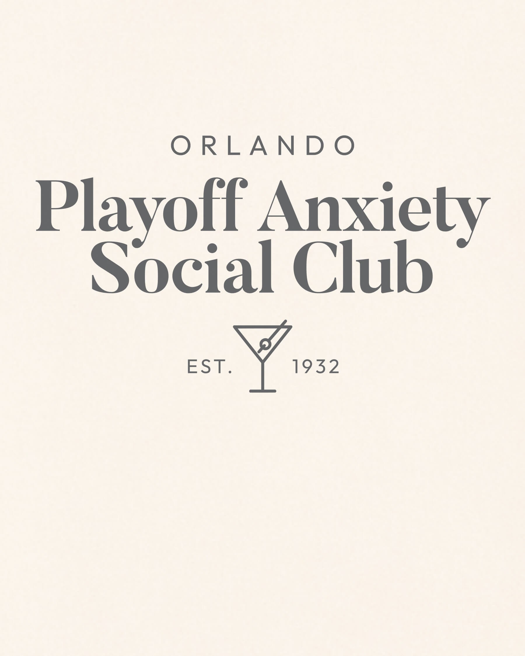 ORL Playoff Anxiety Classy Vintage White Tee