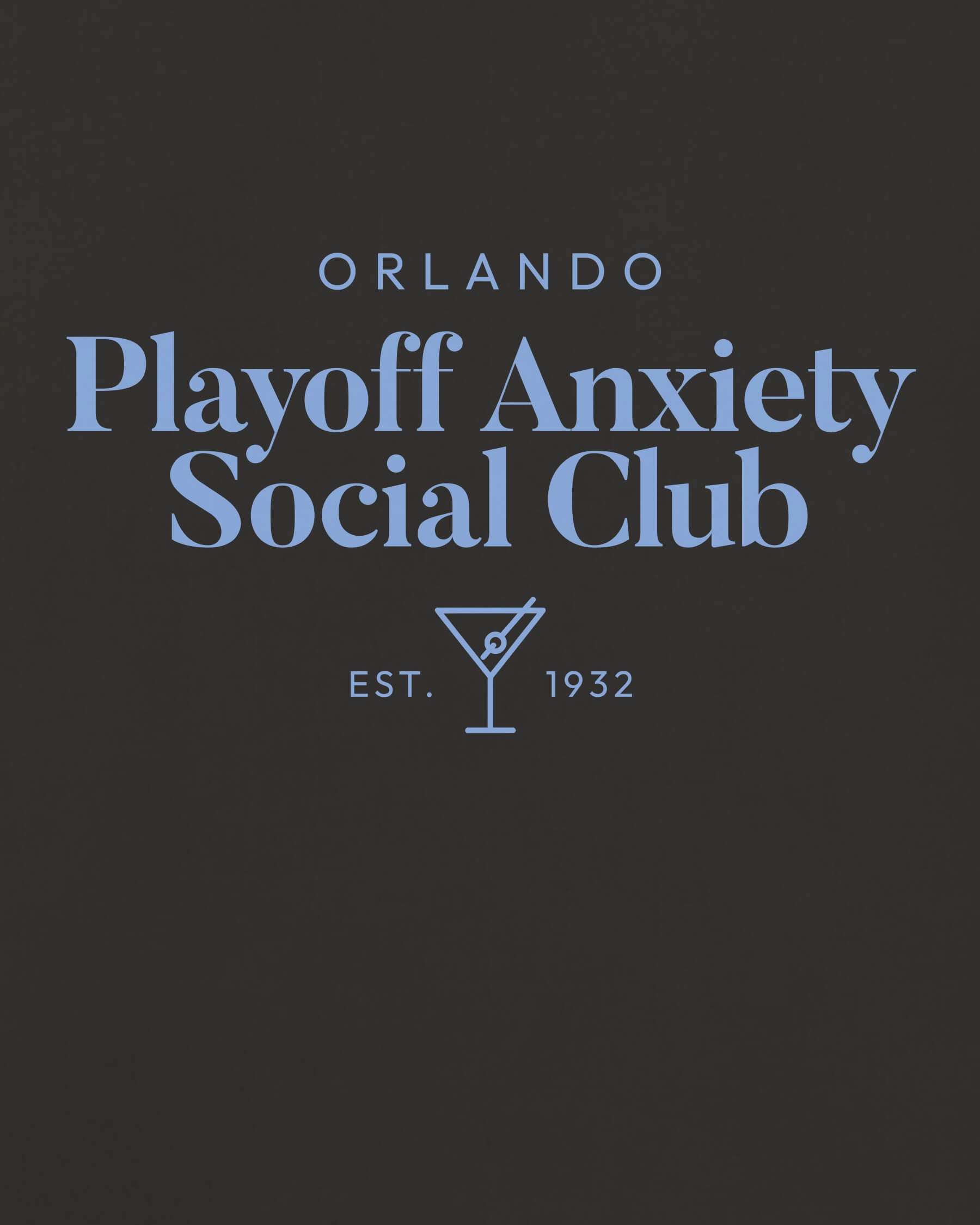 ORL Playoff Anxiety Classy Black Tee