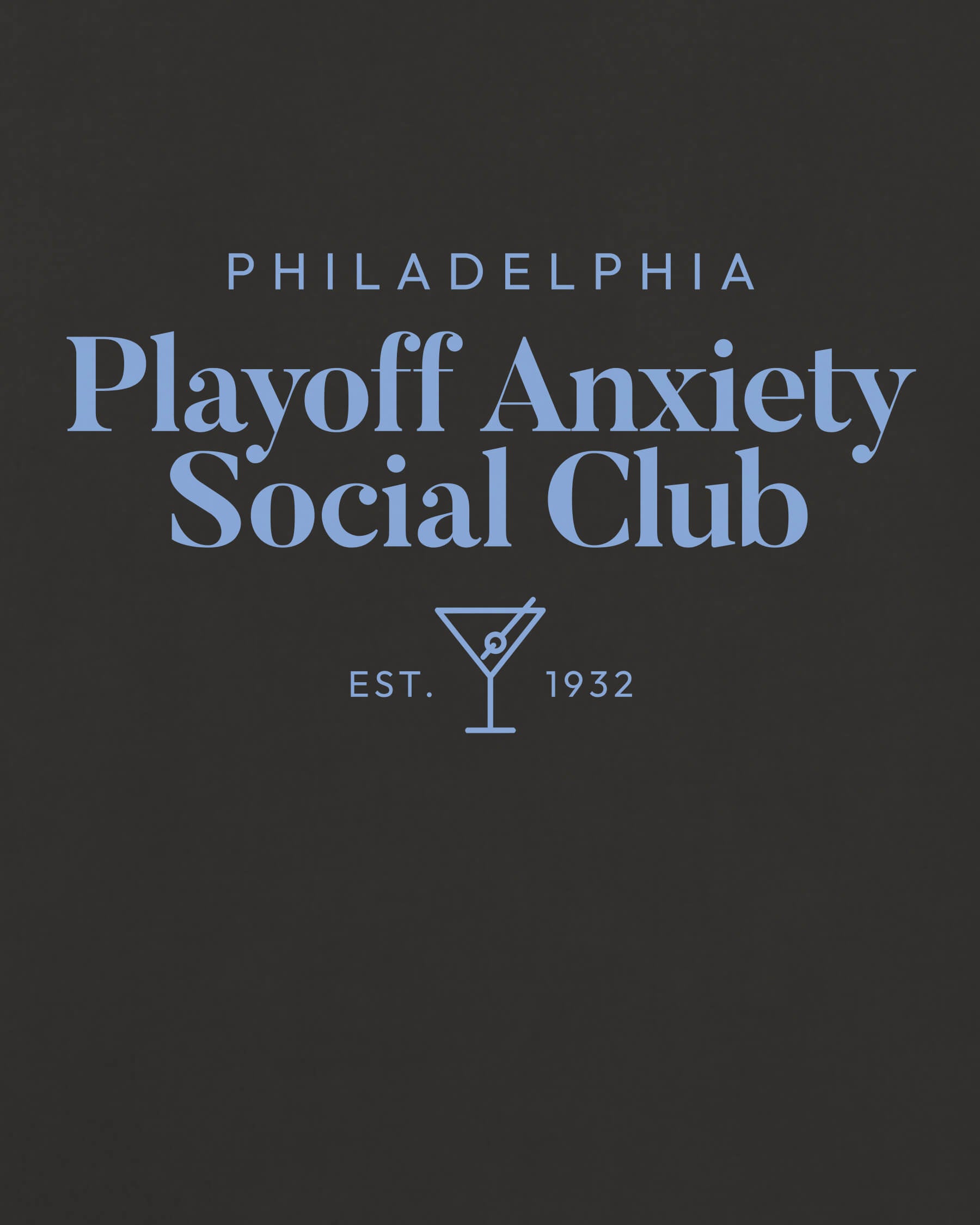 Philly Playoff Anxiety Classy Black Tee
