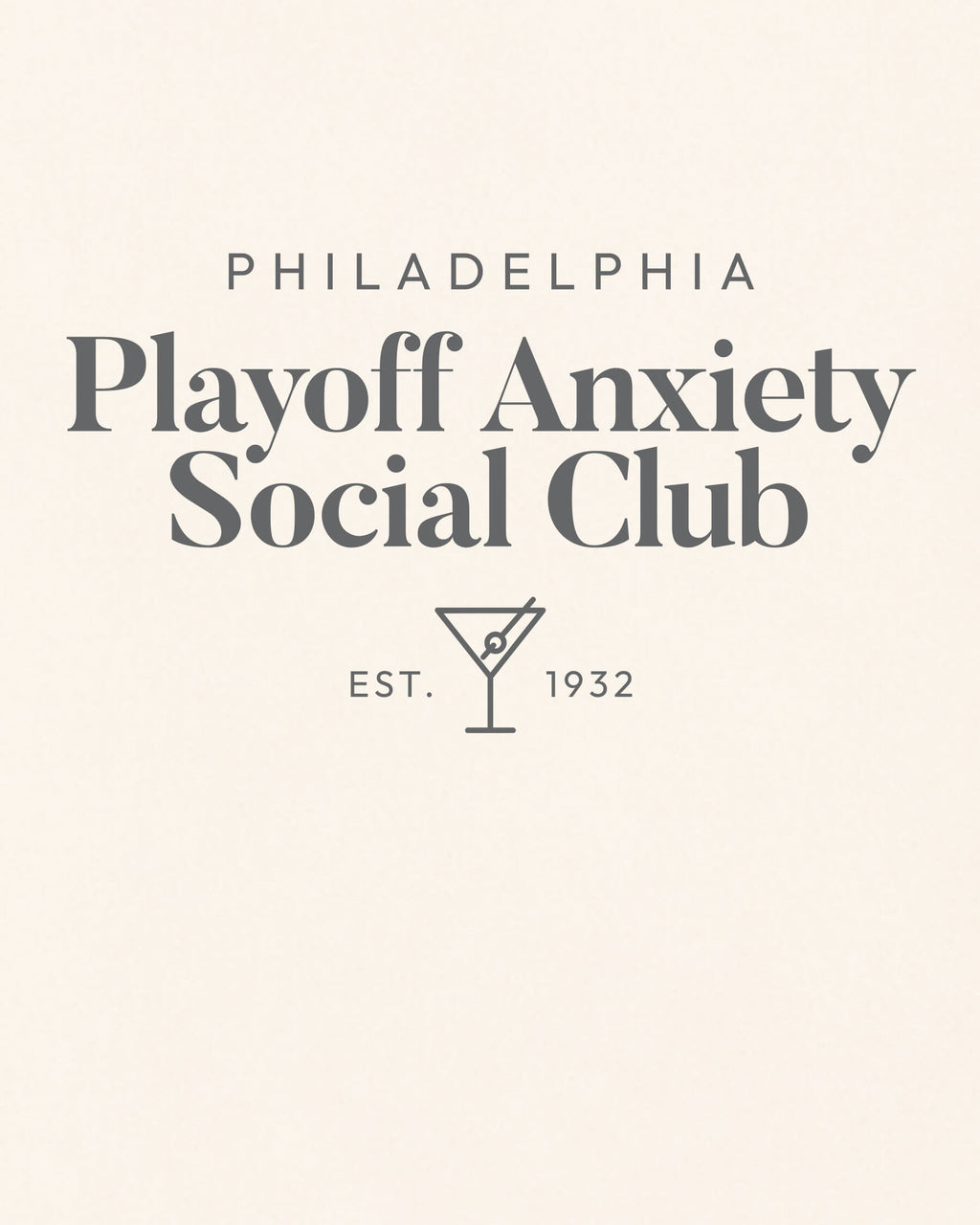 Philly Playoff Anxiety Classy Tee - Vintage White - Zoom