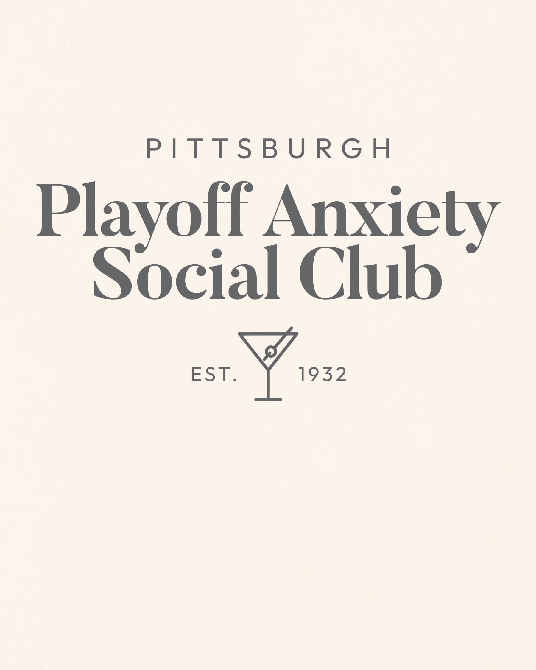 PGH Playoff Anxiety Classy Vintage White Tee