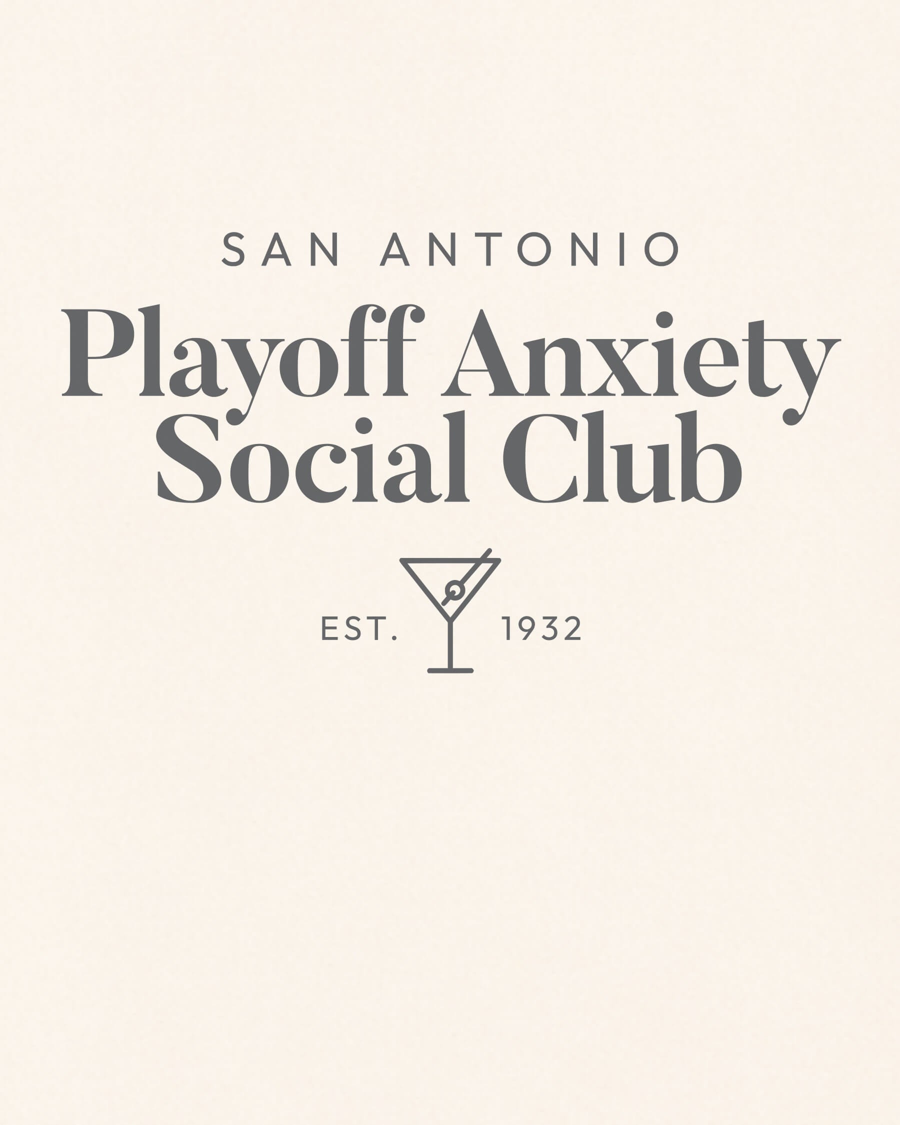 SATX Playoff Anxiety Classy Vintage White Tee