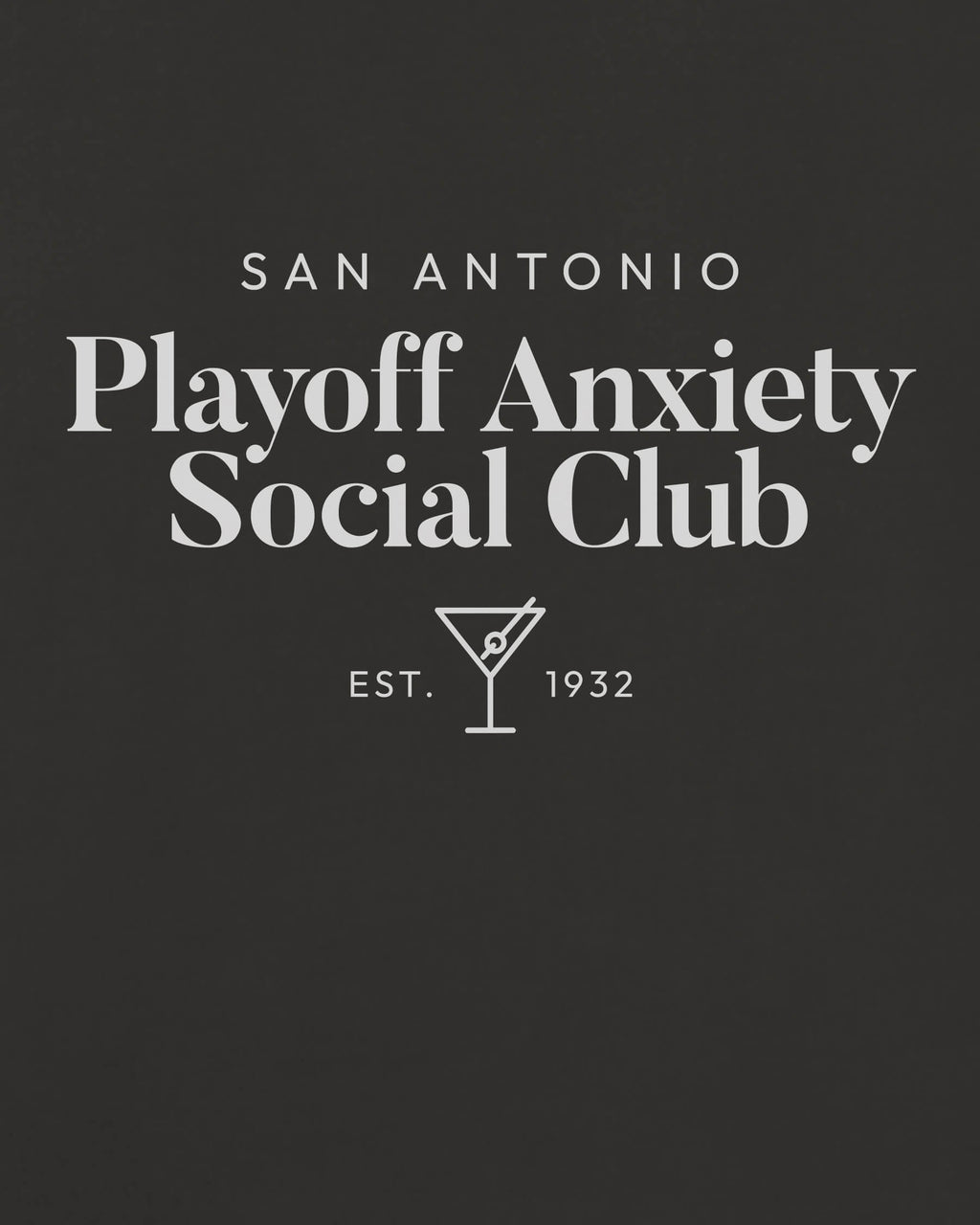 SATX Playoff Anxiety Classy Black Tee