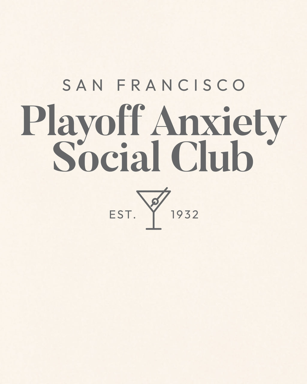 SF Playoff Anxiety Classy Vintage White Tee