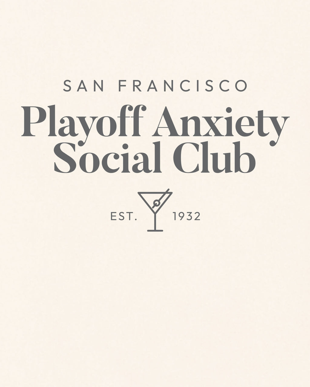 SF Playoff Anxiety Classy Tee - Vintage White - Zoom