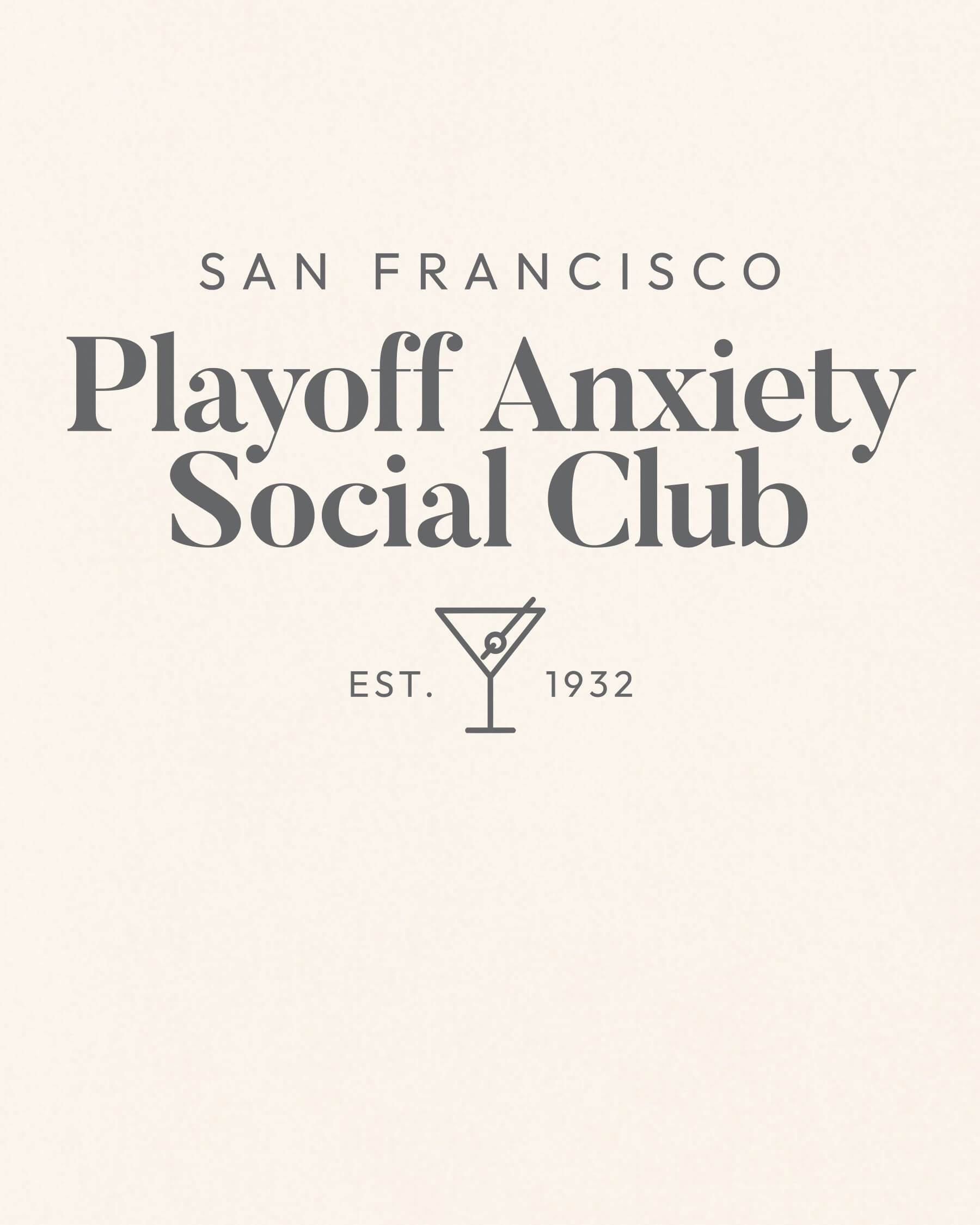 SF Playoff Anxiety Classy Tee - Vintage White - Zoom