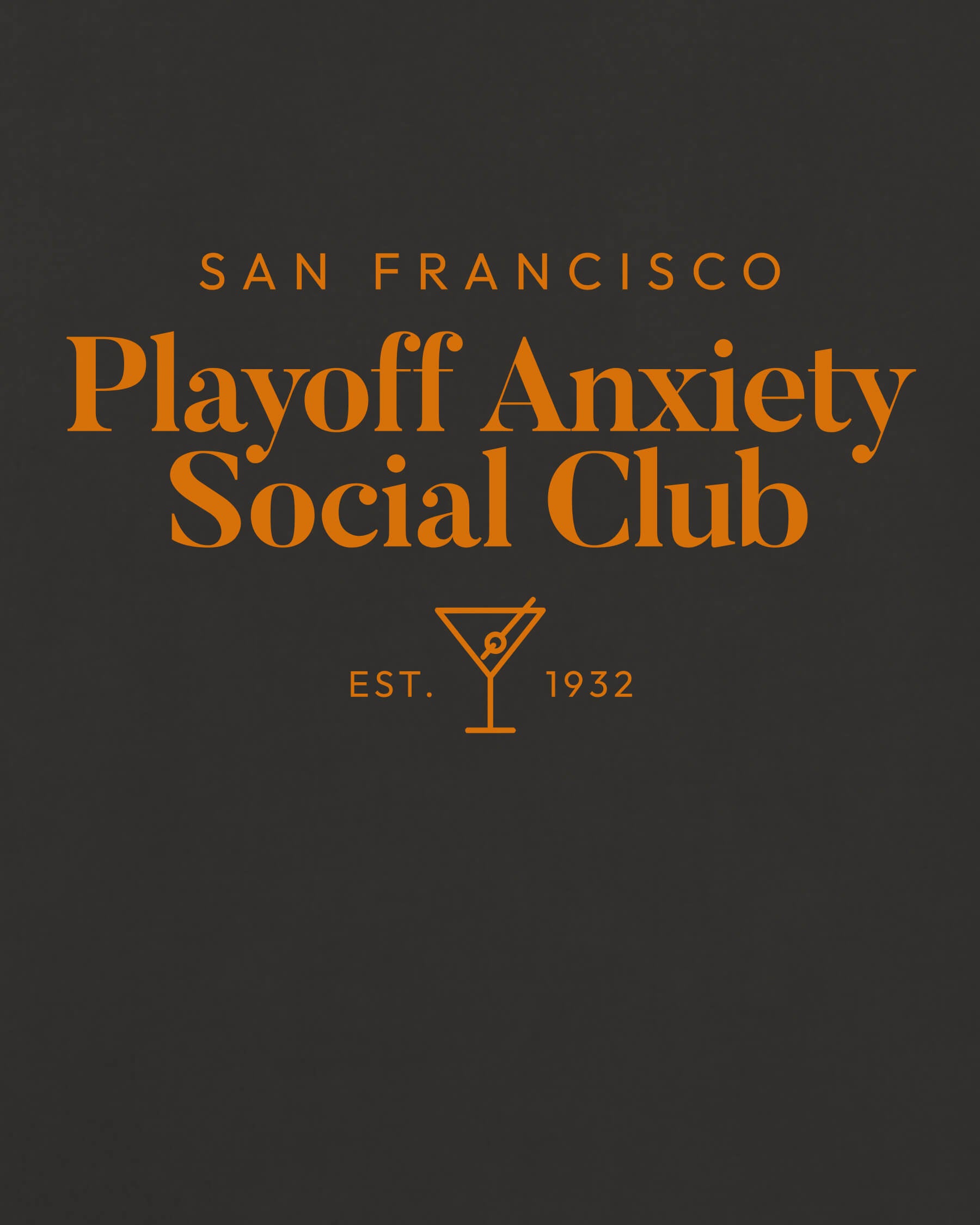 SF Playoff Anxiety Classy Black Tee