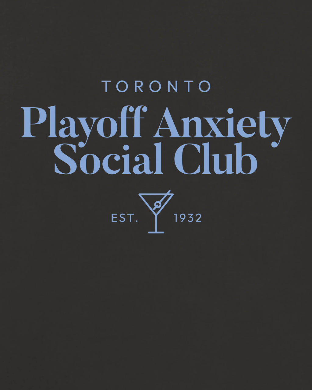 Toronto Playoff Anxiety Classy Black Tee