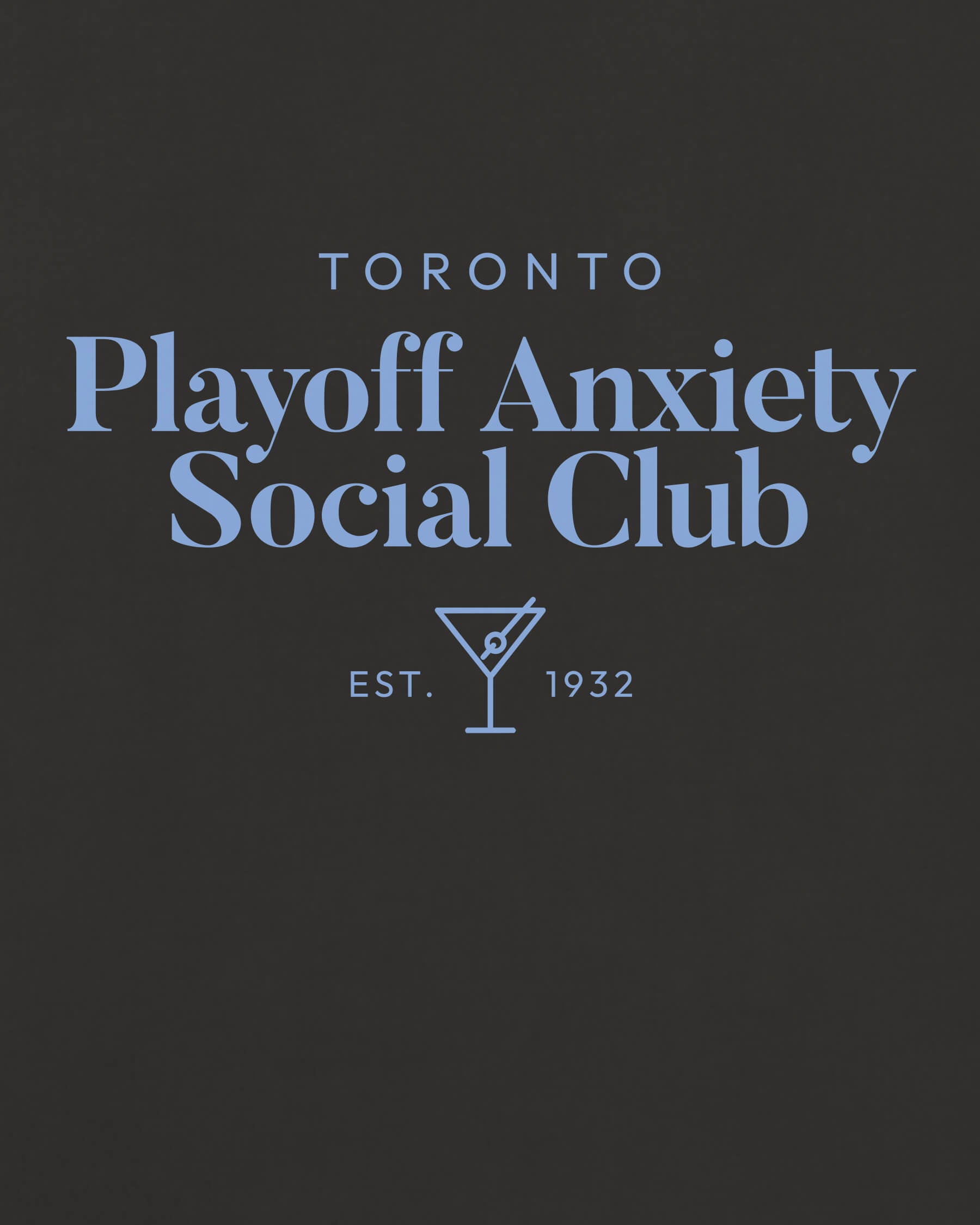 Toronto Playoff Anxiety Classy Black Tee