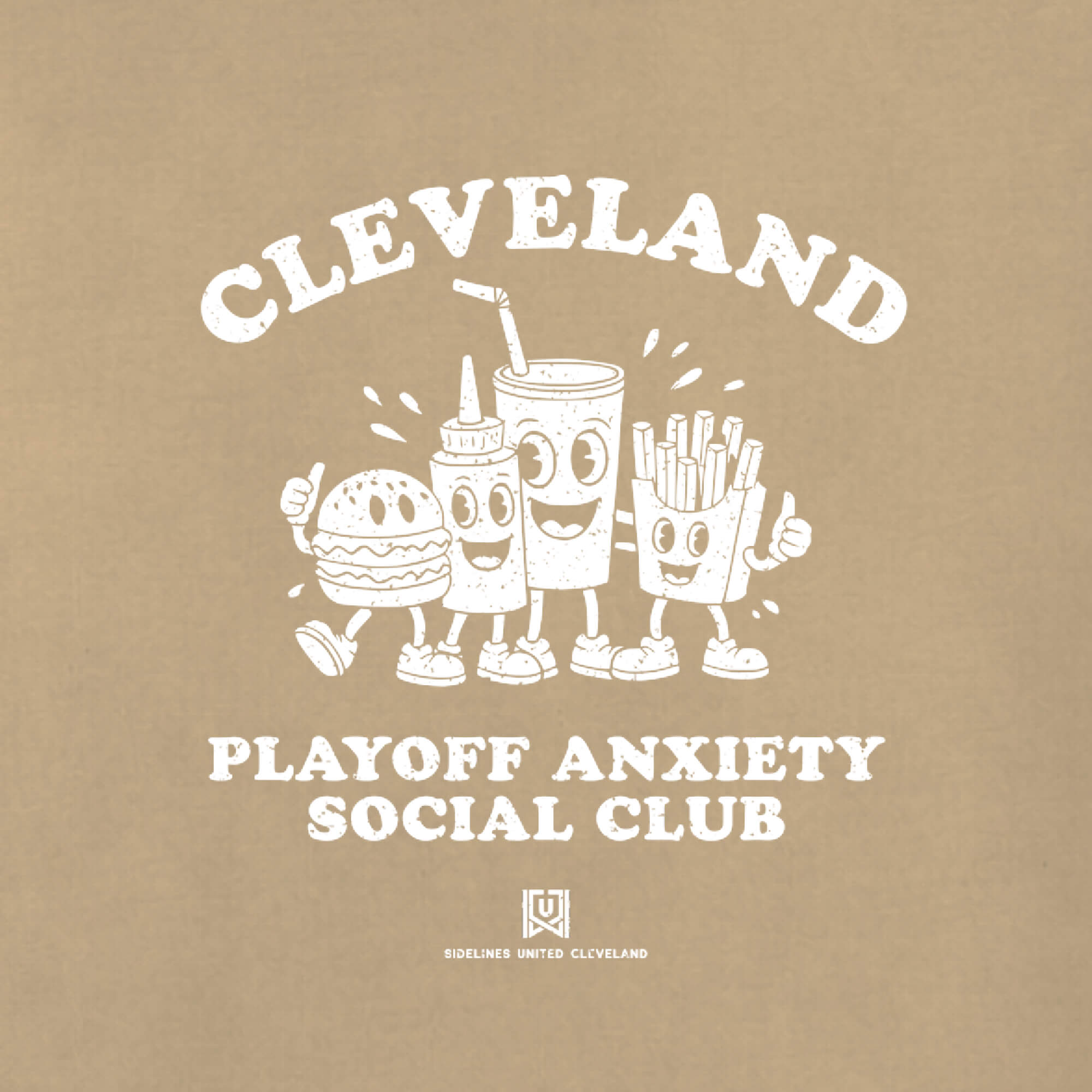 CLE Playoffs Khaki Tee