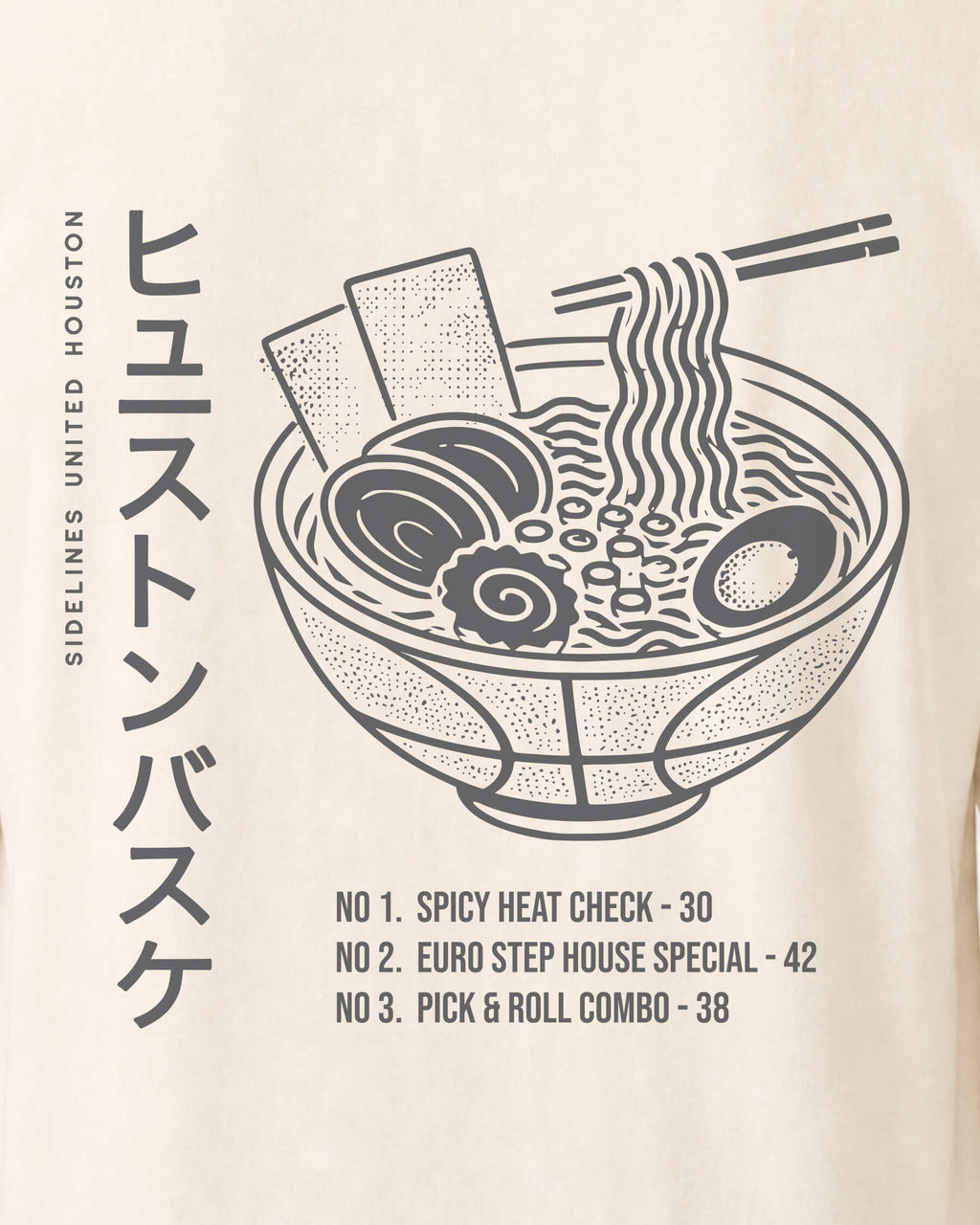 HOU Ramen Tee - Vintage White - Zoom
