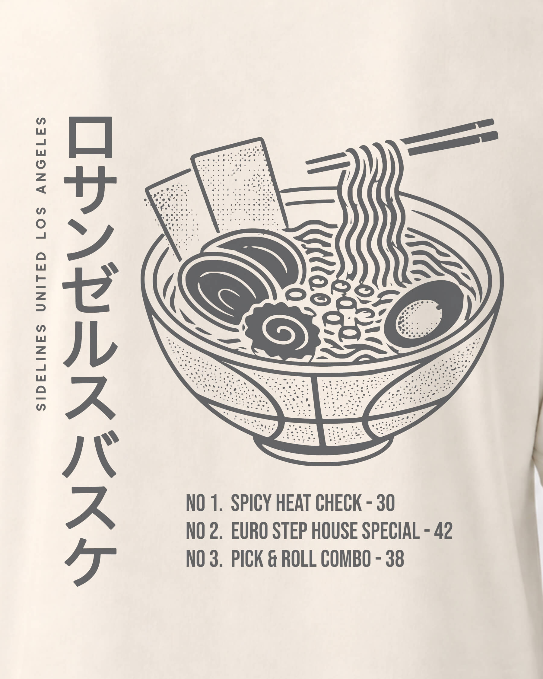 LA Ramen Tee - Vintage White - Zoom