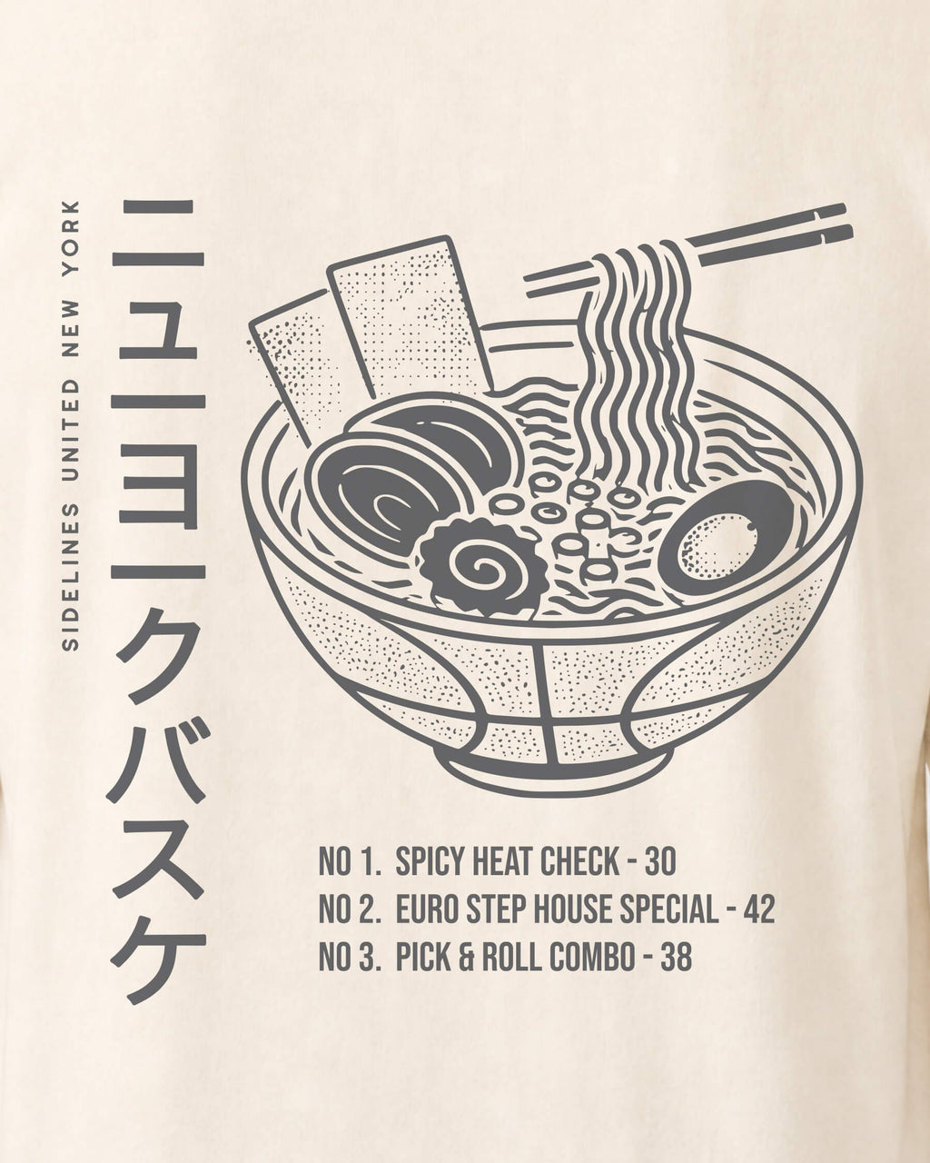 NY Ramen Tee - Vintage White - Zoom