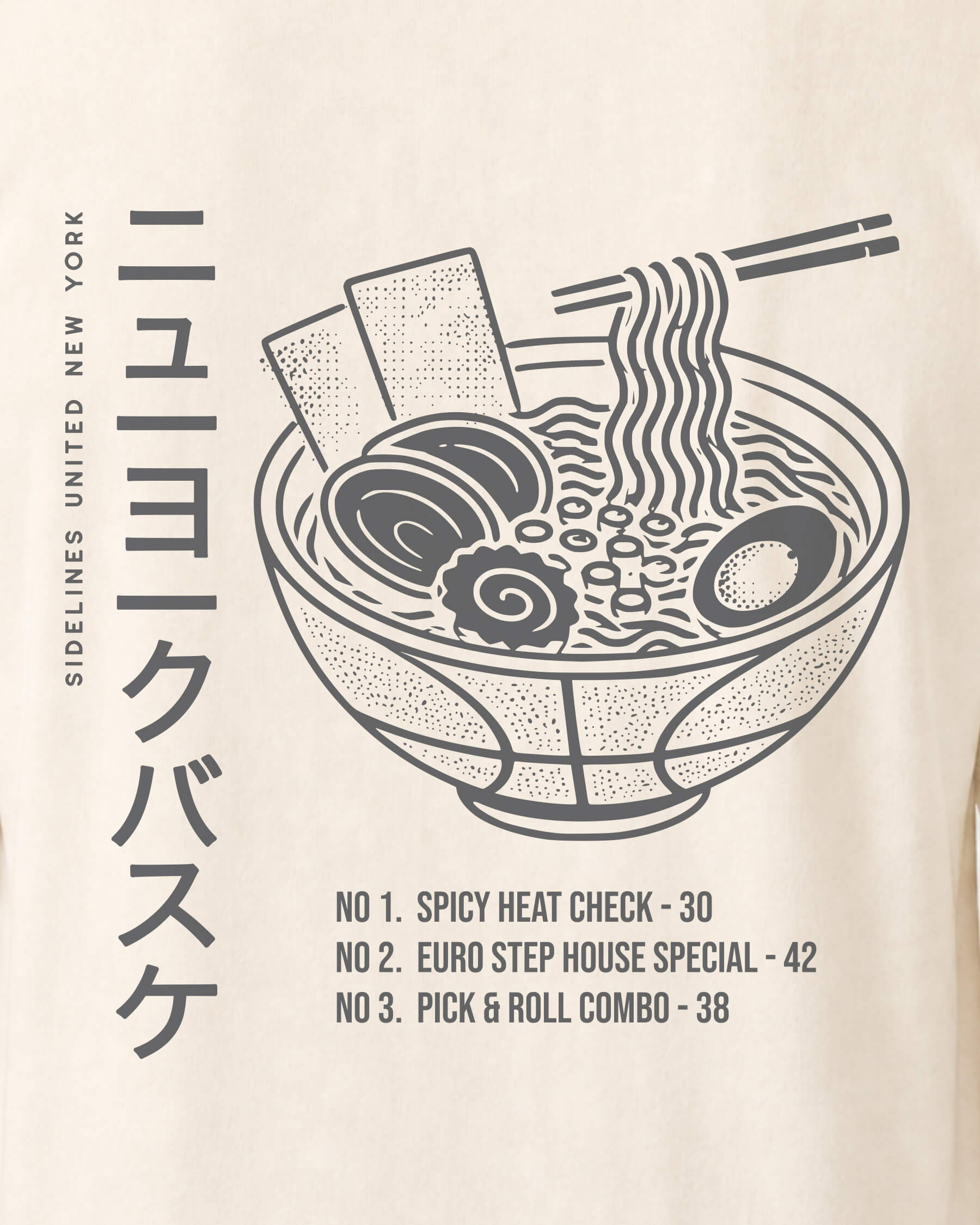 NY Ramen Tee - Vintage White - Zoom