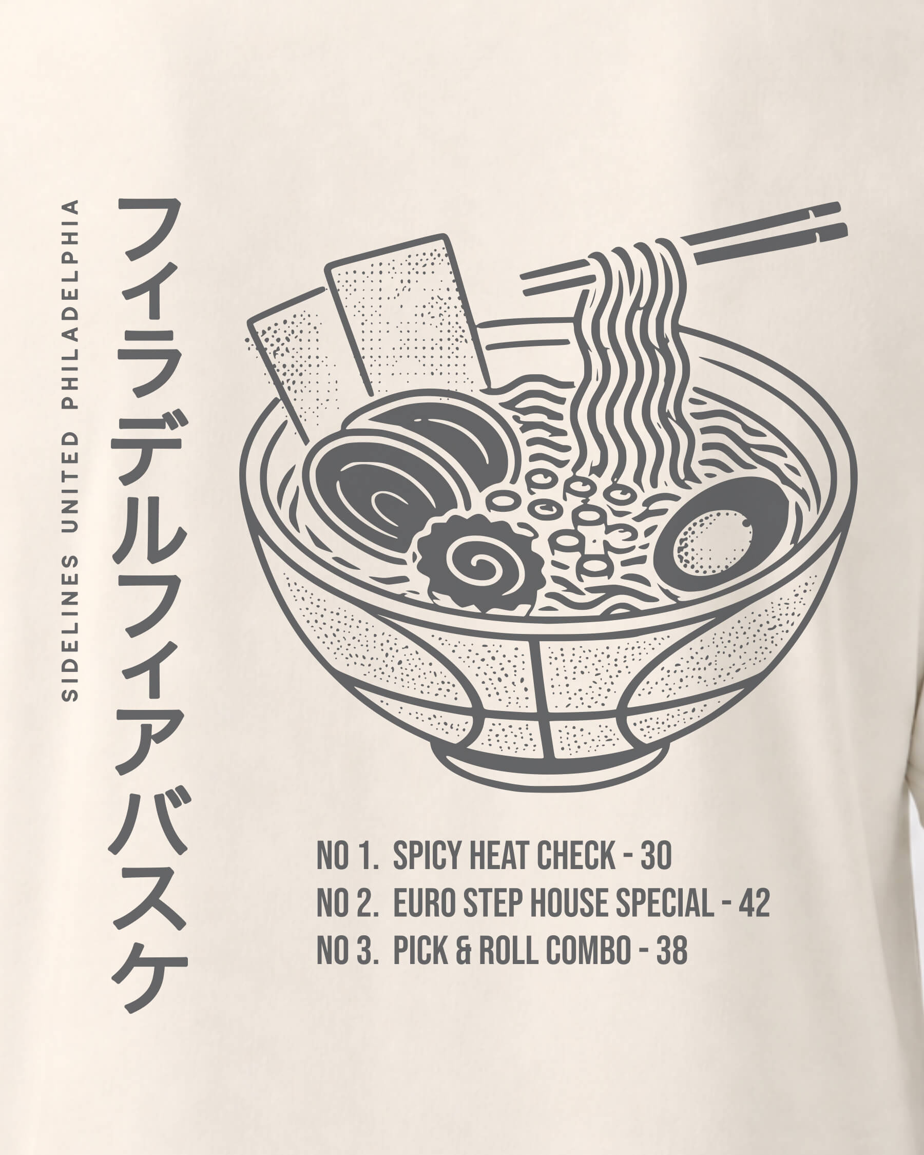 Philly Ramen Tee - Vintage White - Zoom