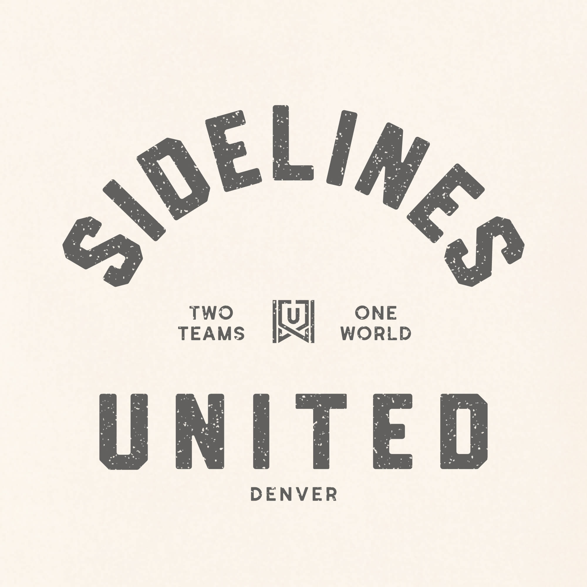 DEN Sidelines United Vintage White Tee