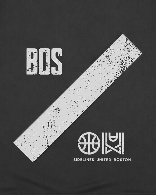 BOS Slash Tee - Washed Black / White - Zoom