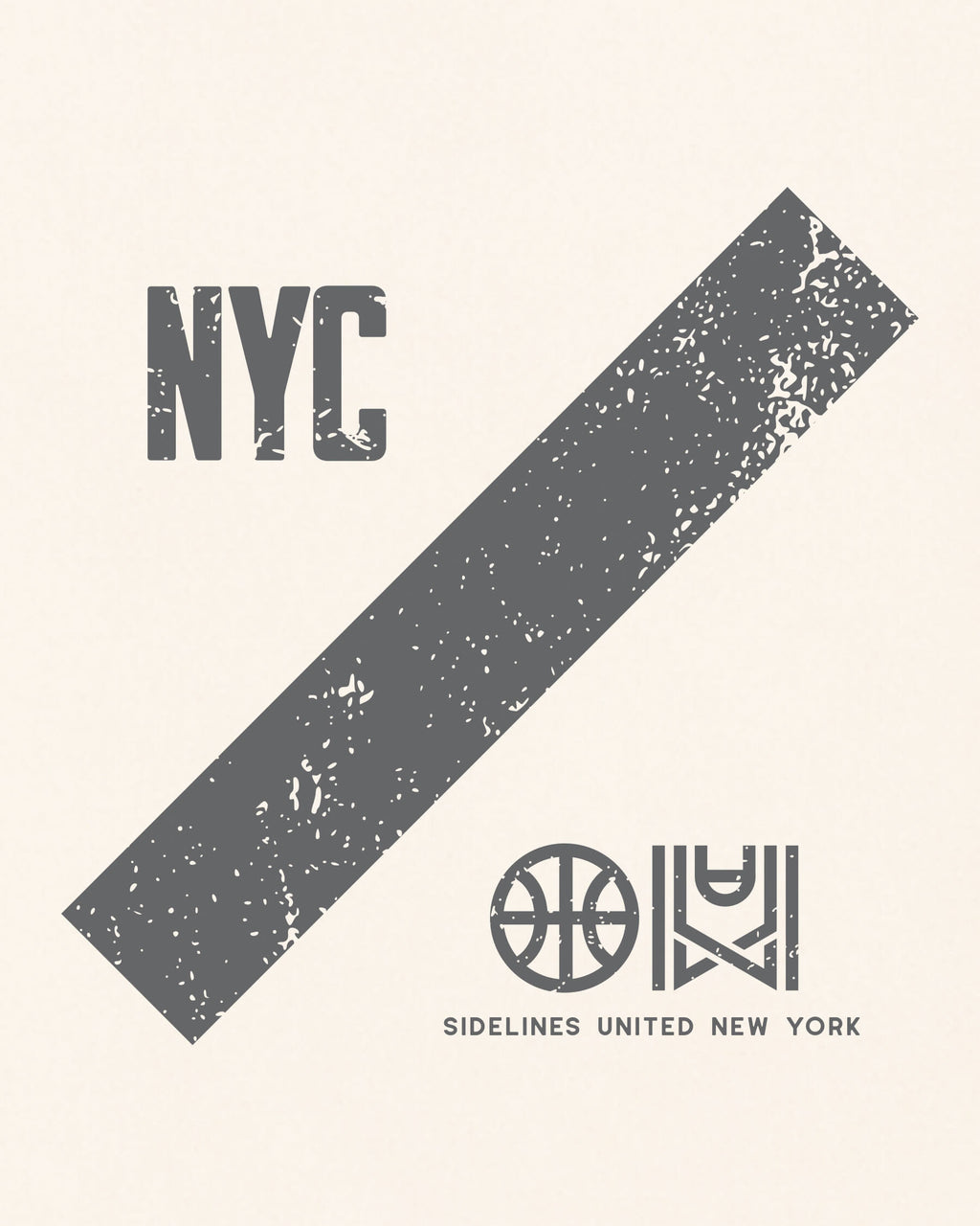 NY Slash Tee - Vintage White - Zoom
