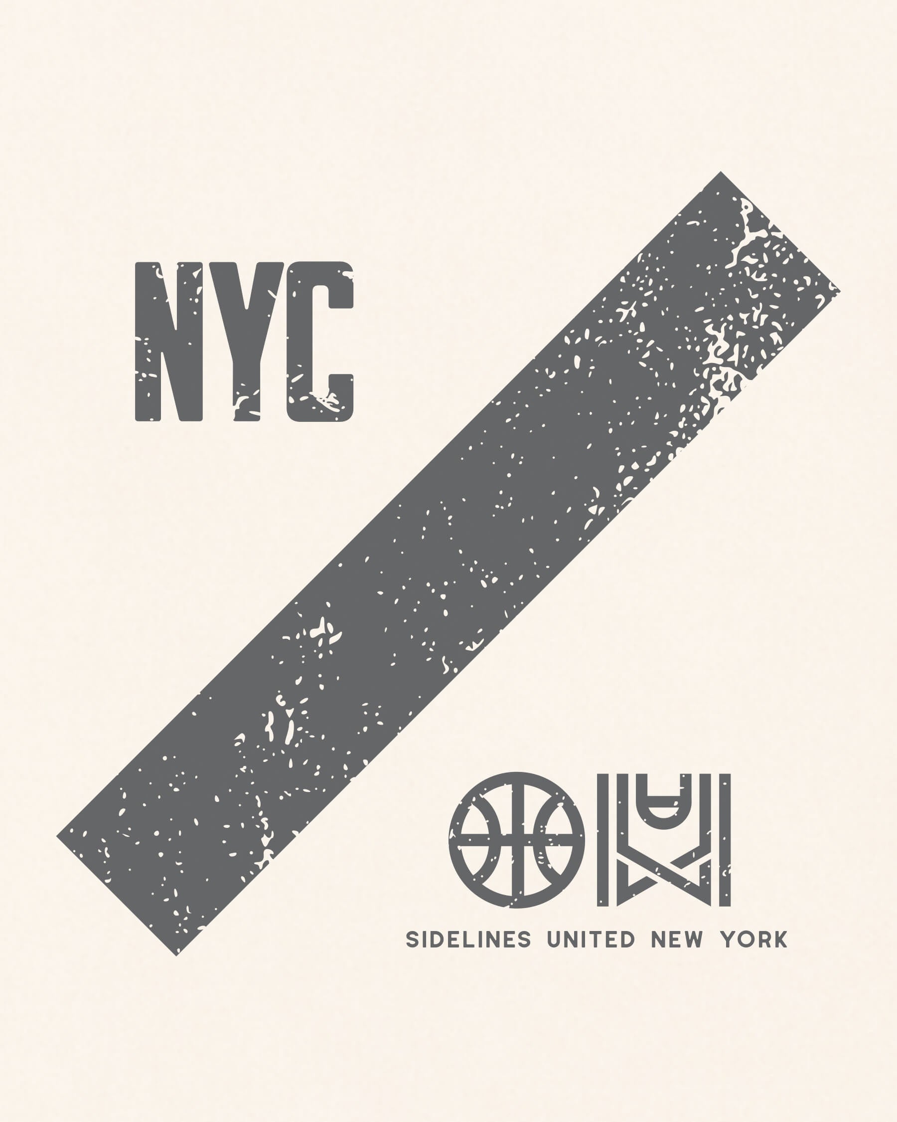 NY Slash Tee - Vintage White - Zoom